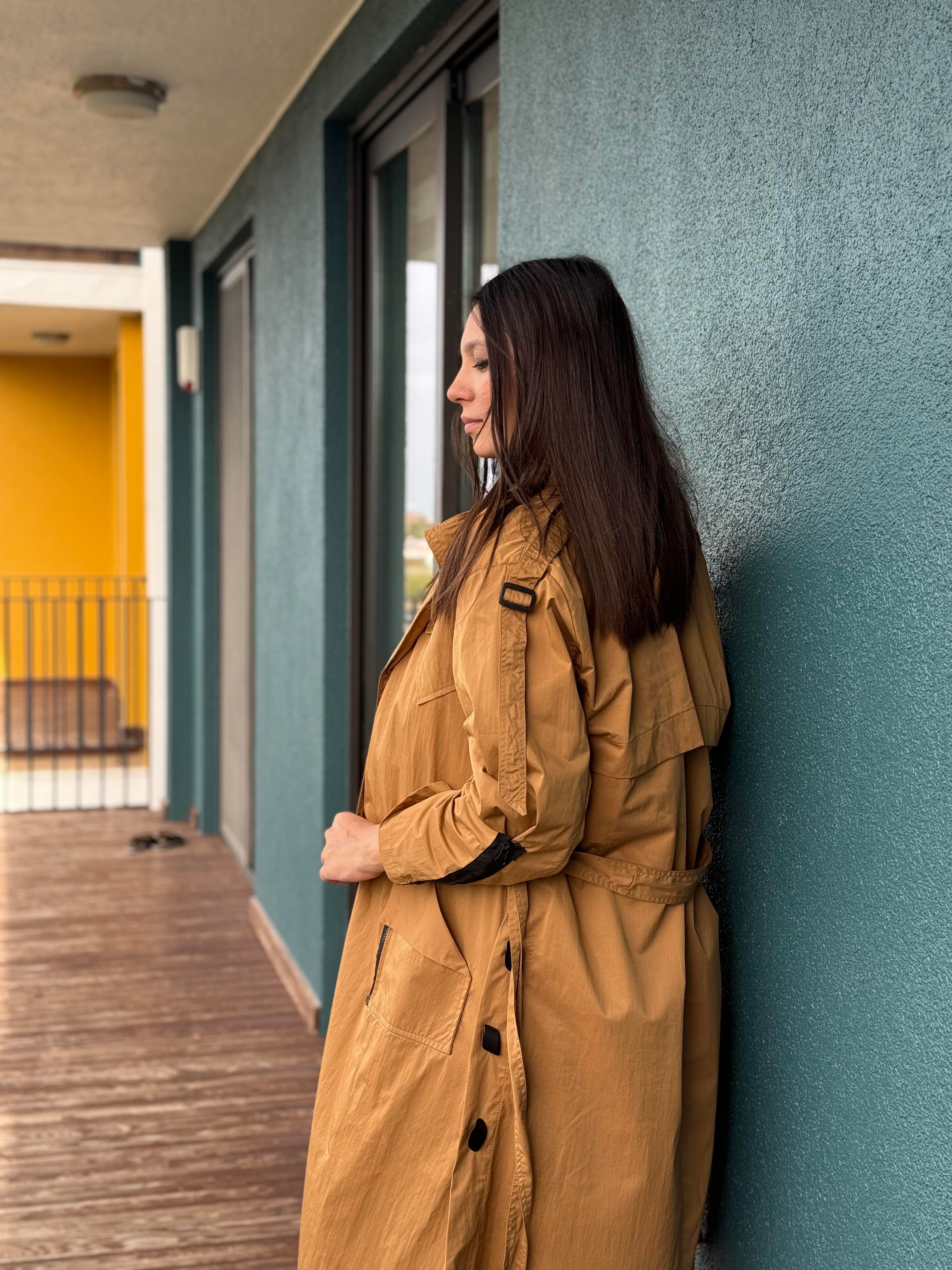 JADE CAMEL TASARIM TRENÇKOT