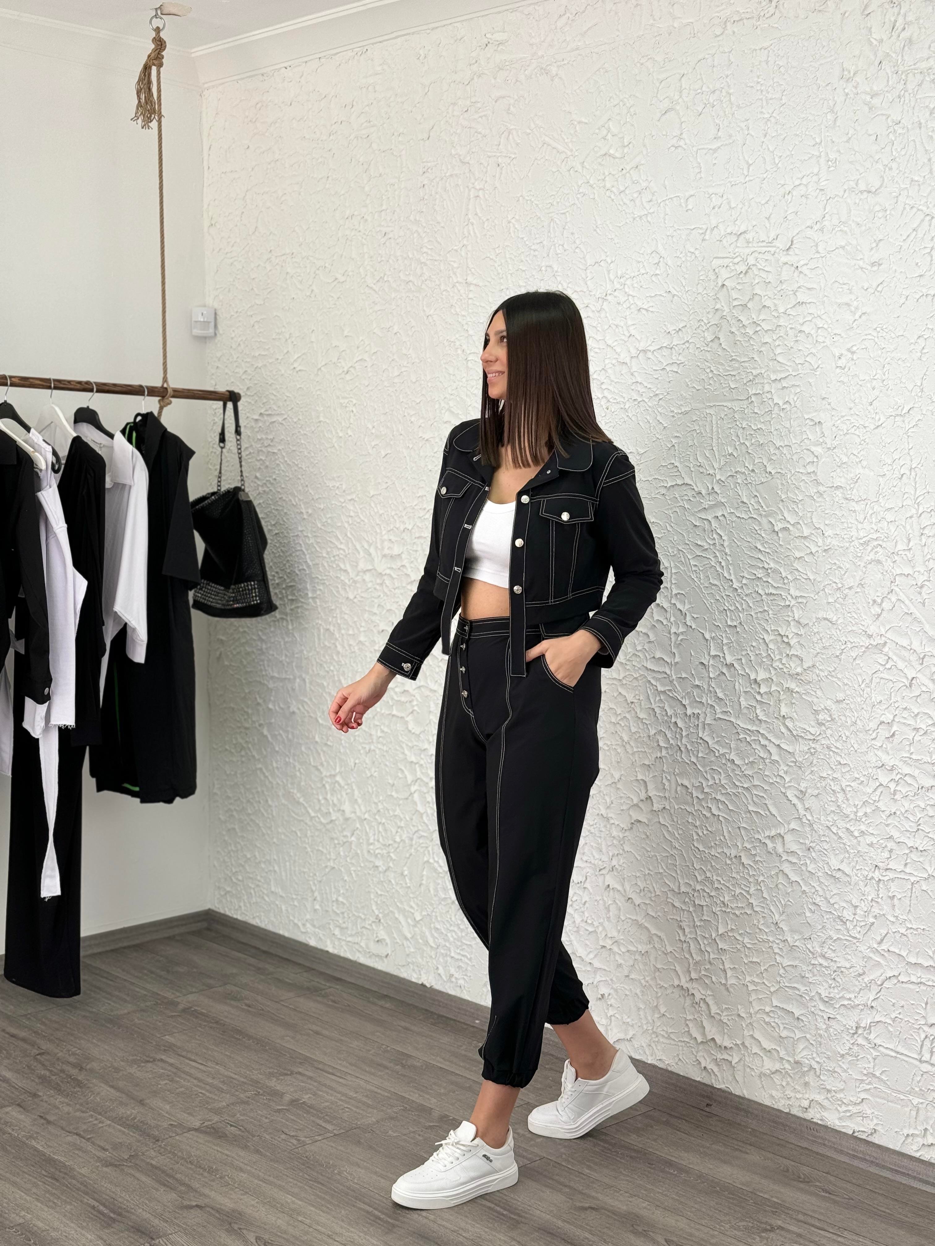 JESE SİYAH TASARIM CEKET