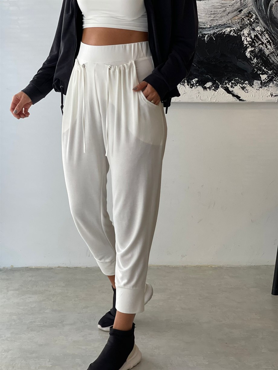 JESSİE KEMİK BAĞCIKLI PANTOLON