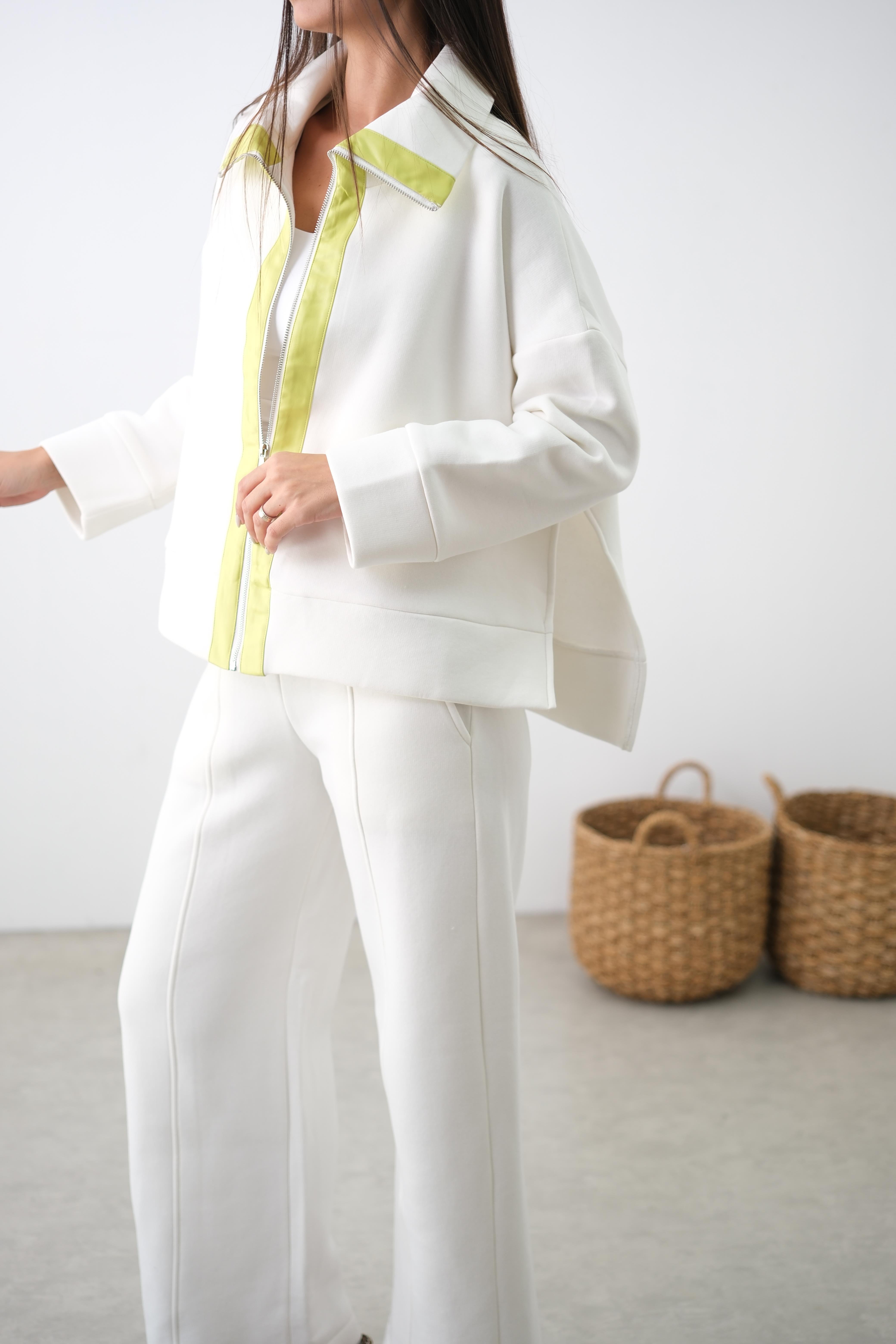 JESTA NEON DETAYLI BEYAZ TAKIM