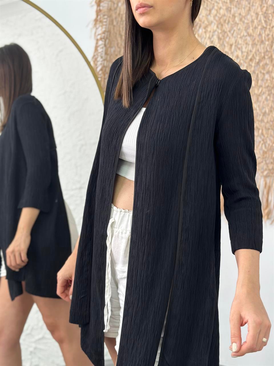 LA PERLA SİYAH CUP PELERİN