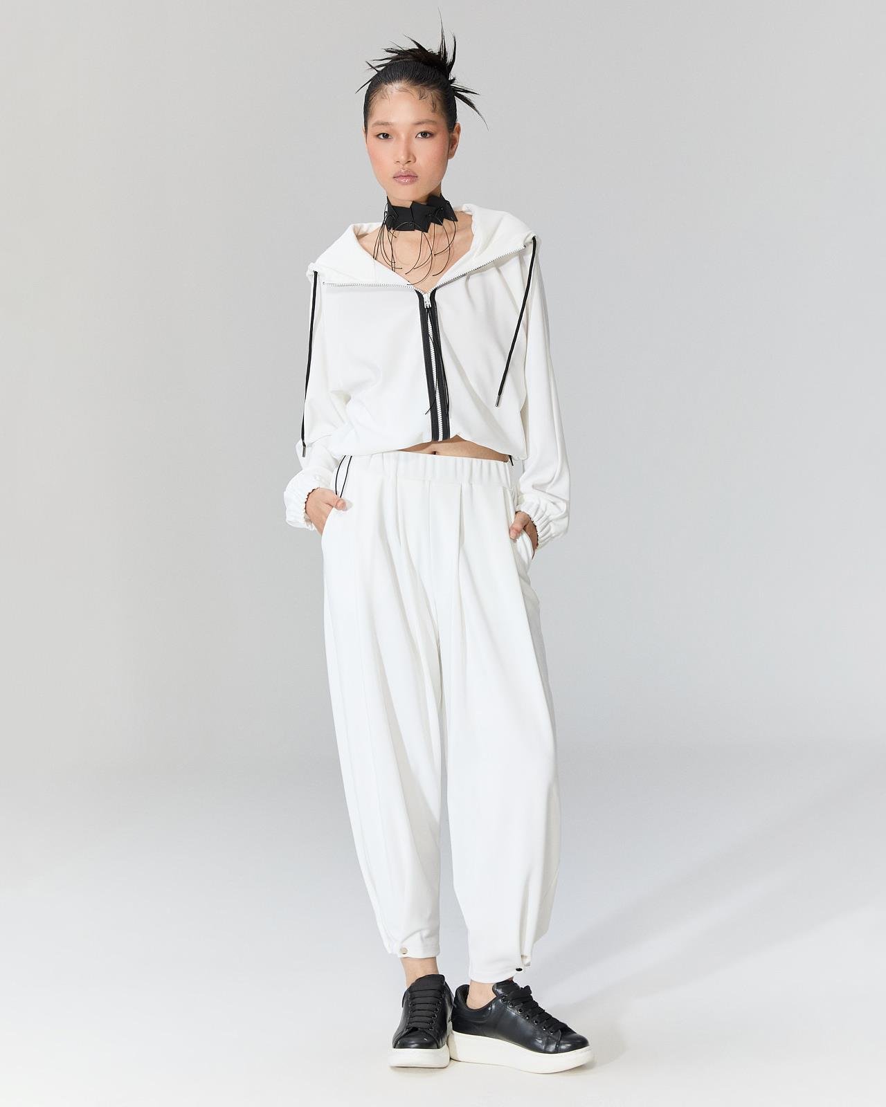 LARGO FERMUARLI BEYAZ CEKET