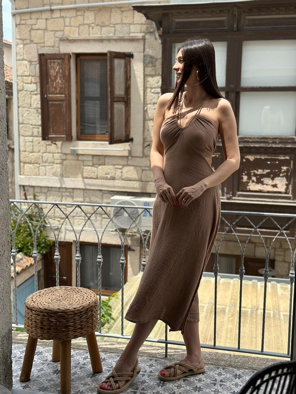LAURA BİSKÜVİ MÜSLİN ELBİSE