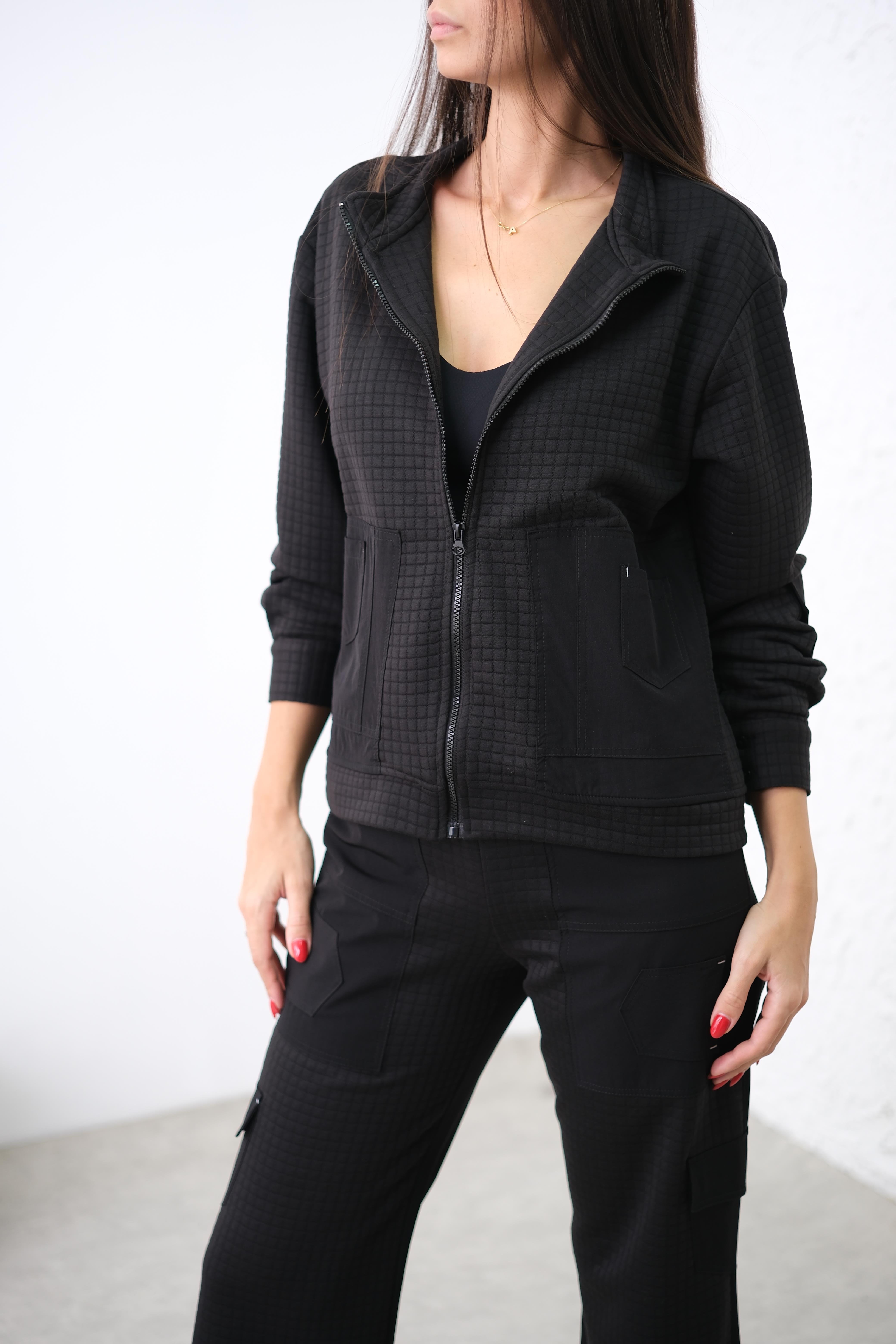 LONİA SİYAH TASARIM CEKET