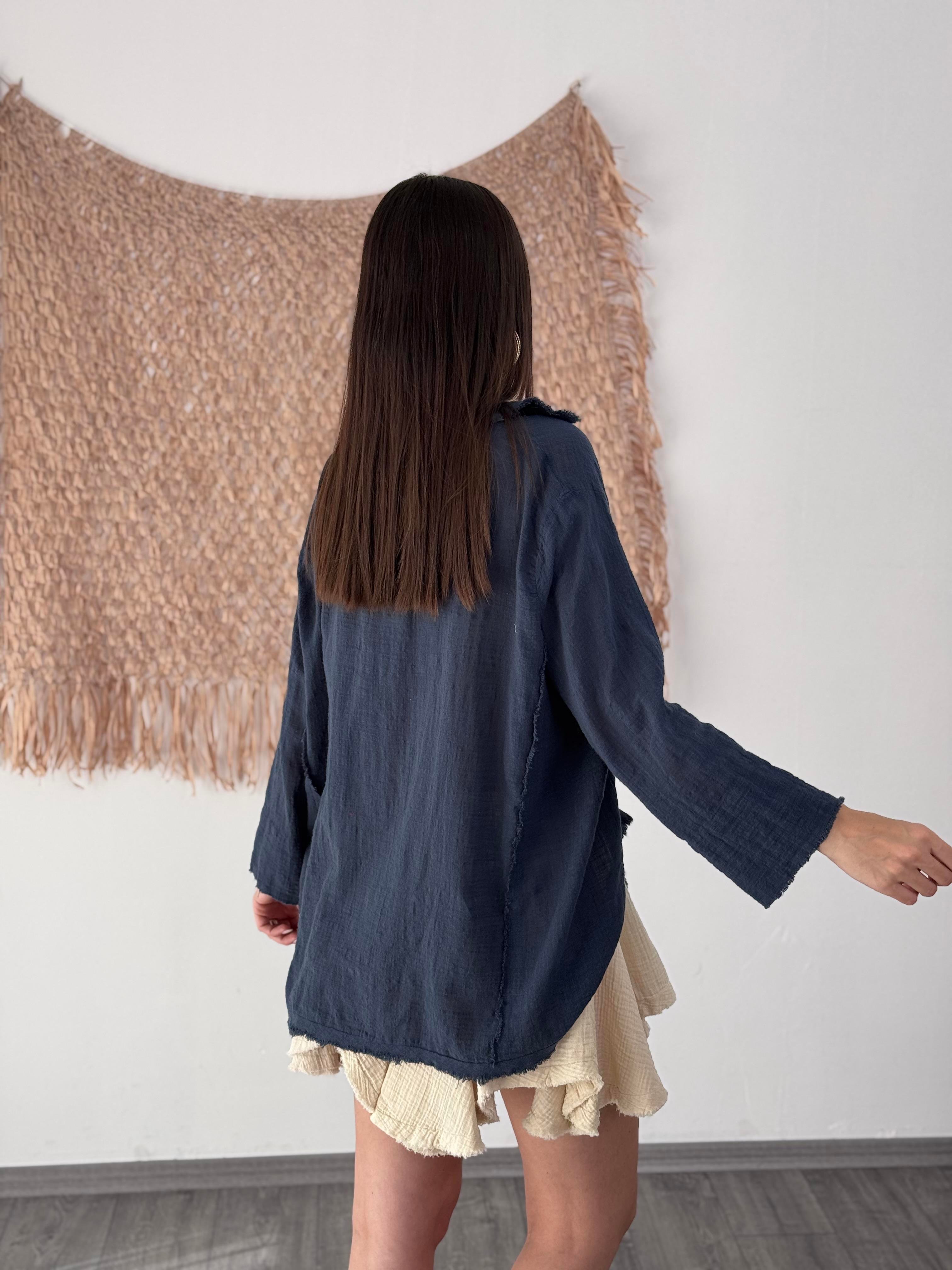 LORNA PETROL TASARIM PÜSKÜL GÖMLEK