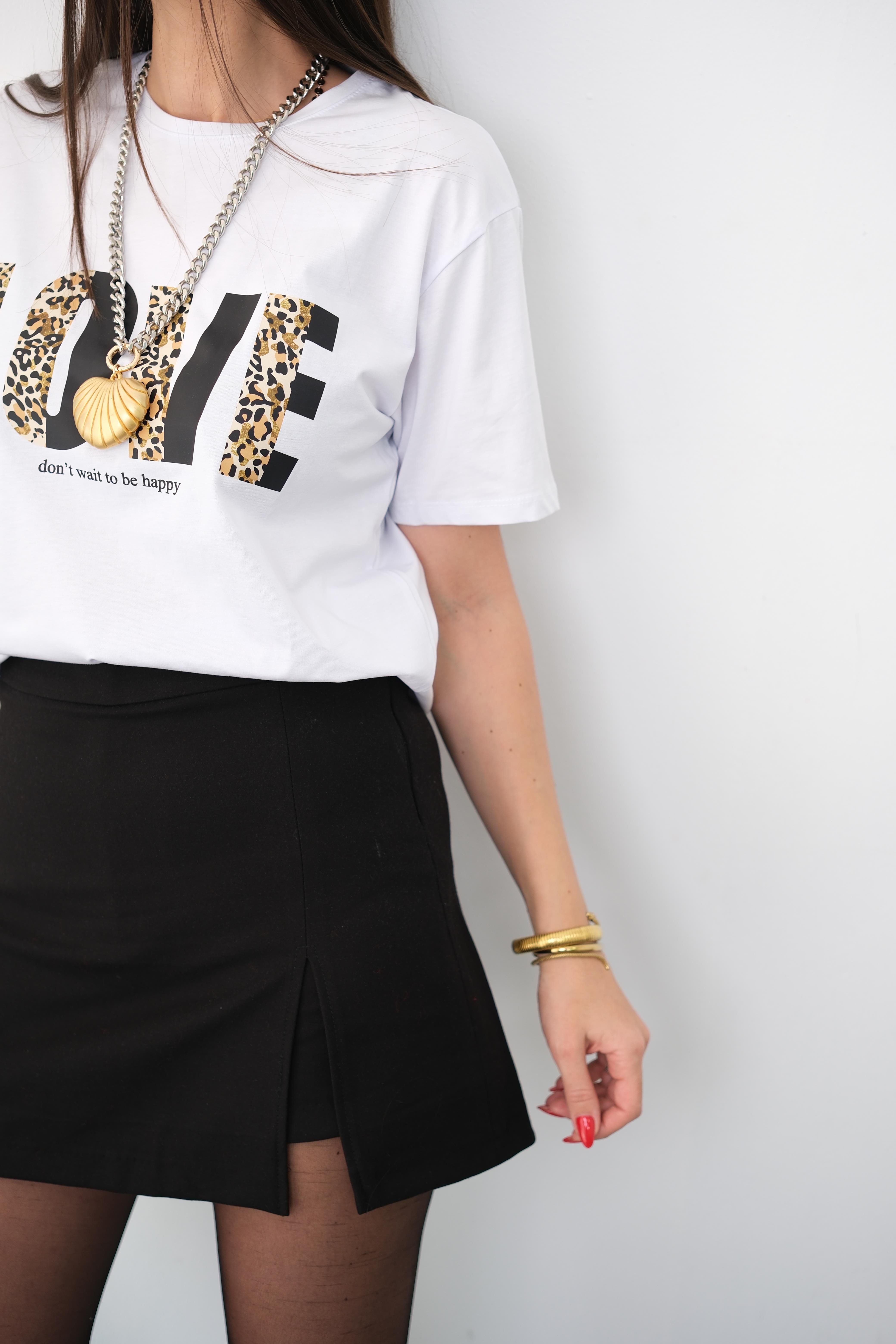 LOVE LEO BASKILI TİŞÖRT