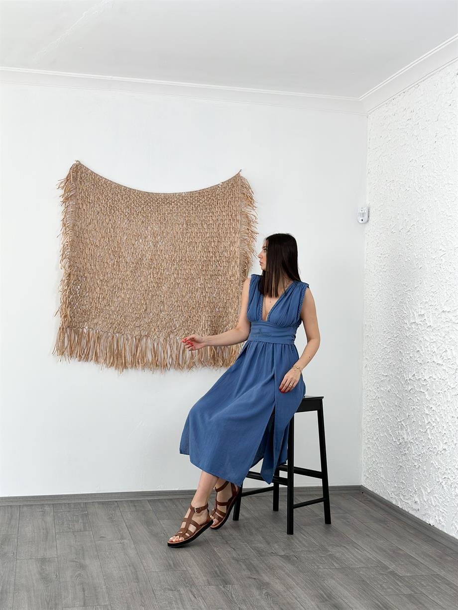 MADELENA İNDİGO TASARIM ELBİSE