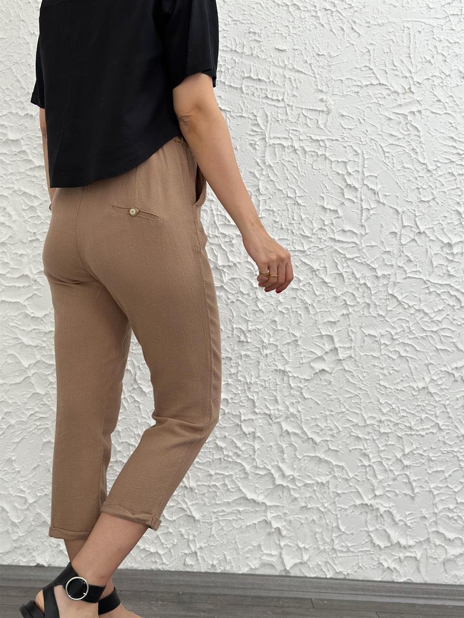 MALTA BİSKÜVİ DUBLE PAÇA PANTOLON