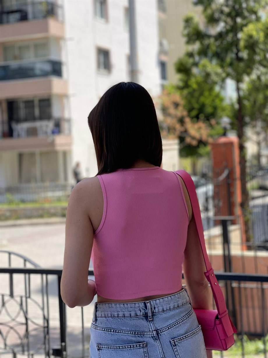 MONTİ CROP PEMBE