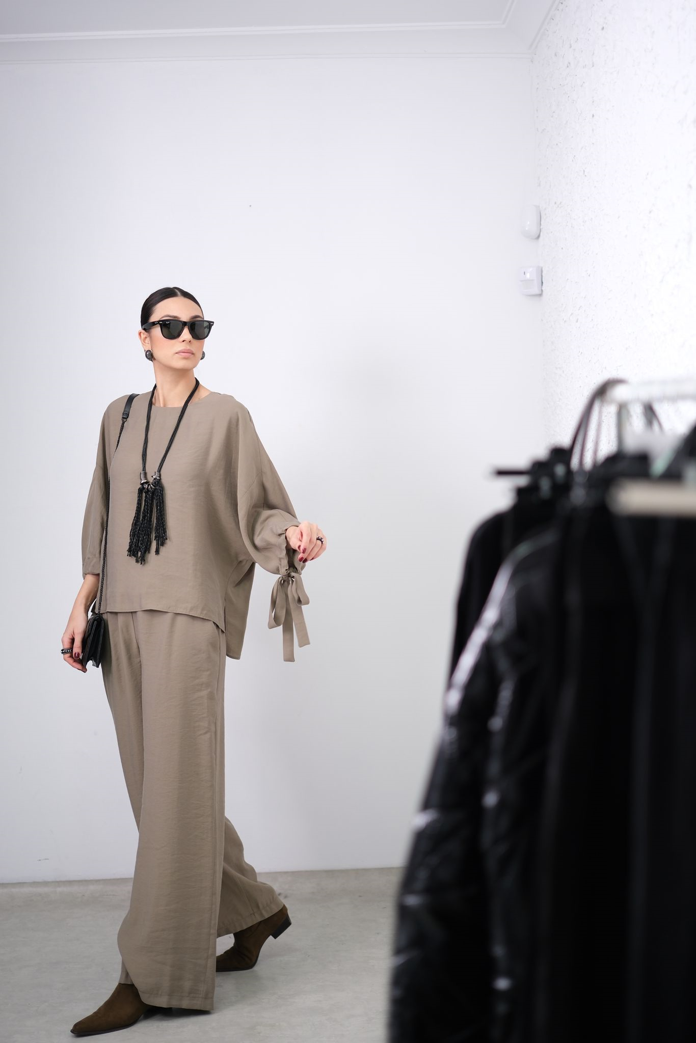 MOTİON YAĞ YEŞİLİ PALAZZO PANTOLON