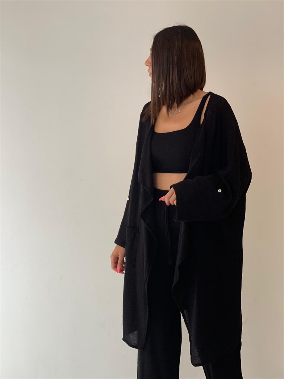 NATURAL SİYAH PANTOLON