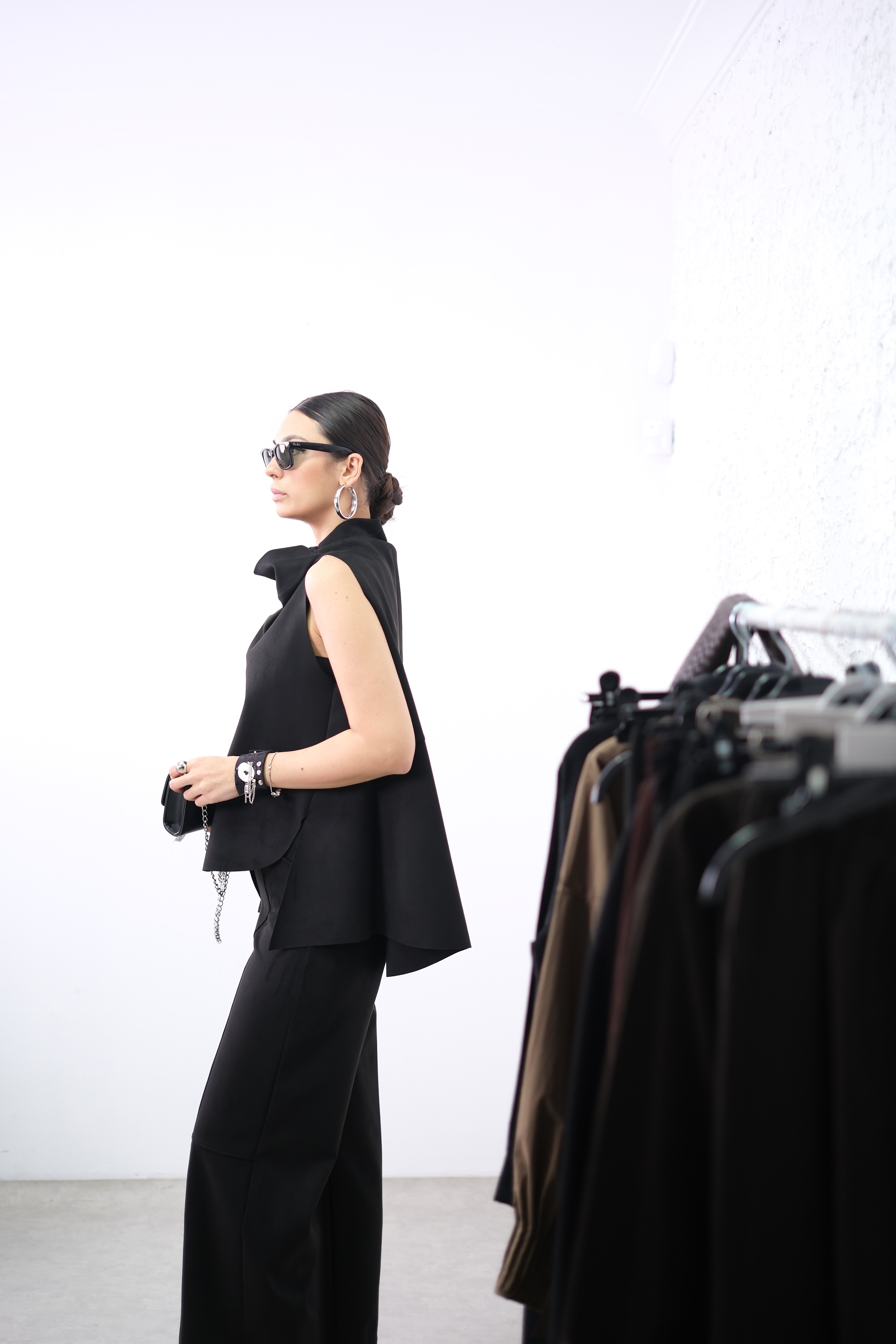 NATURE NUBUK SİYAH BLUZ