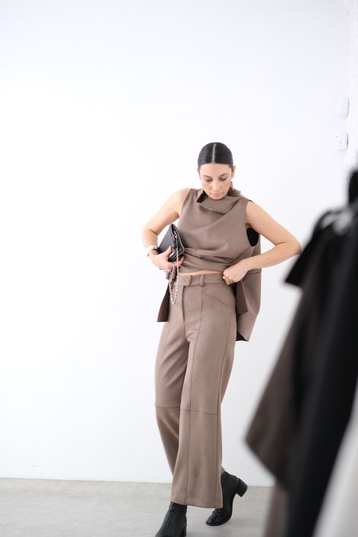 NATURE NUBUK VİZON BLUZ