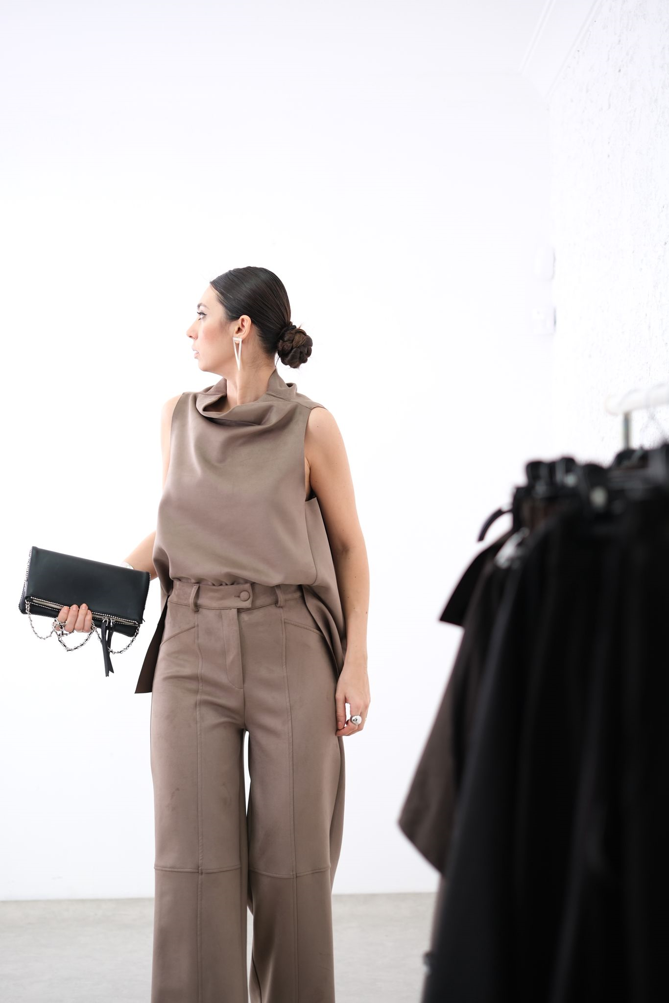 NATURE NUBUK VİZON BLUZ