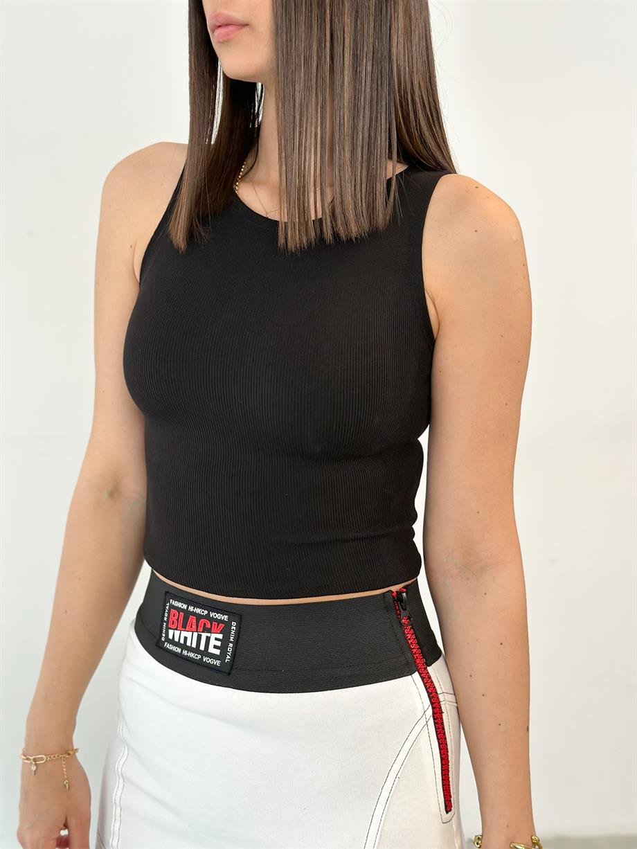 NAX SİYAH CROP