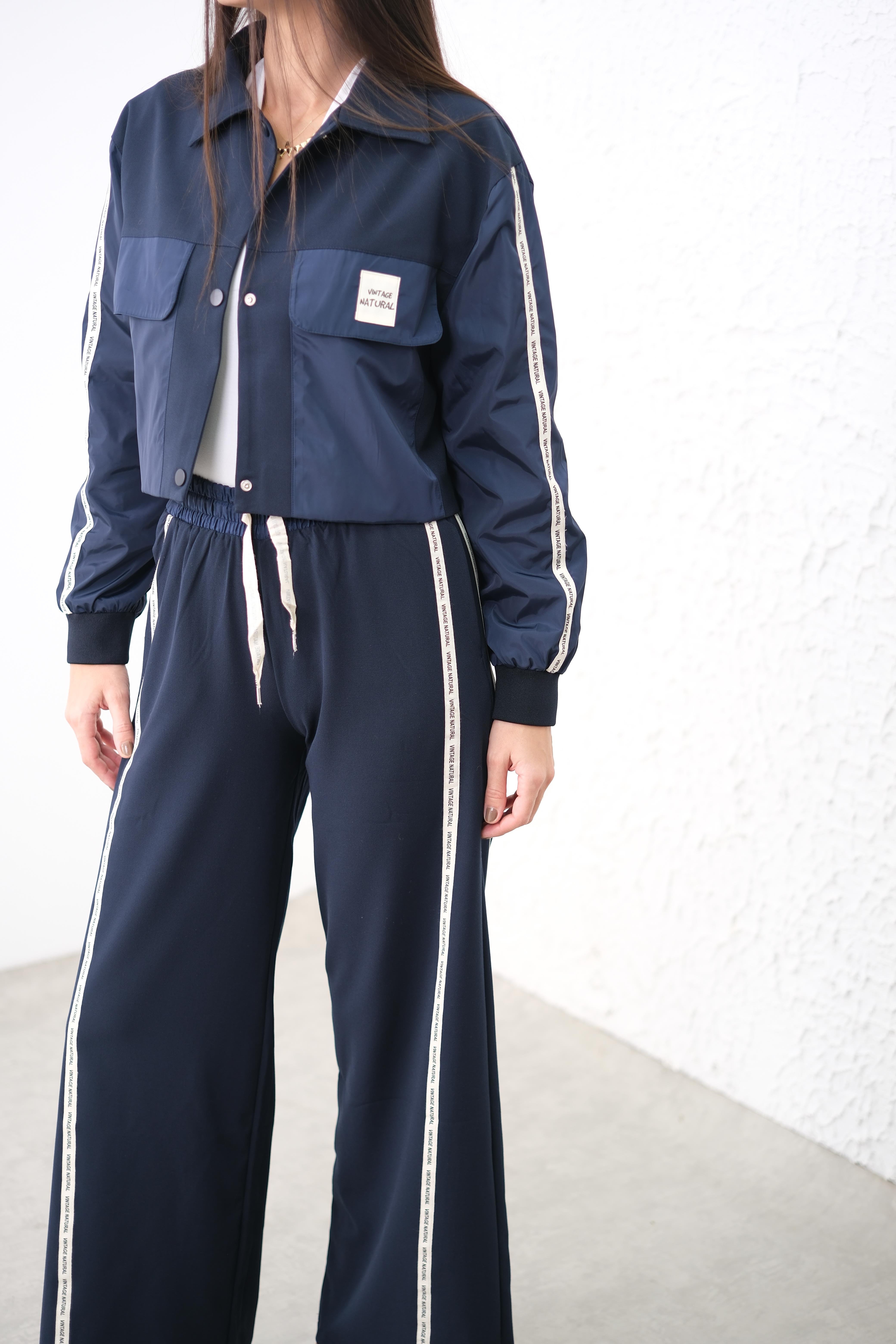 NİCO LACİVERT TASARIM TAKIM