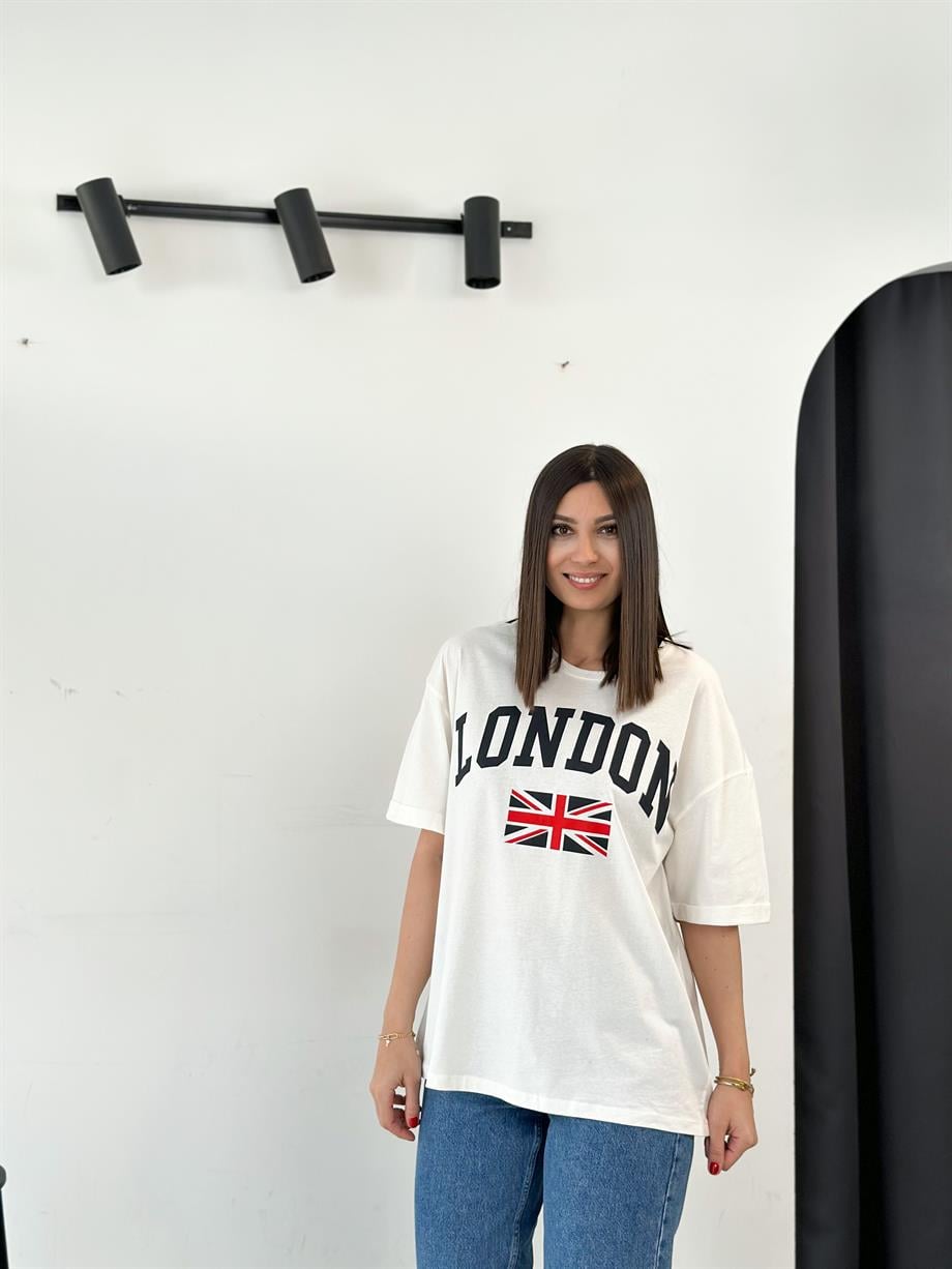 NOPE LONDON BEYAZ TSHIRT