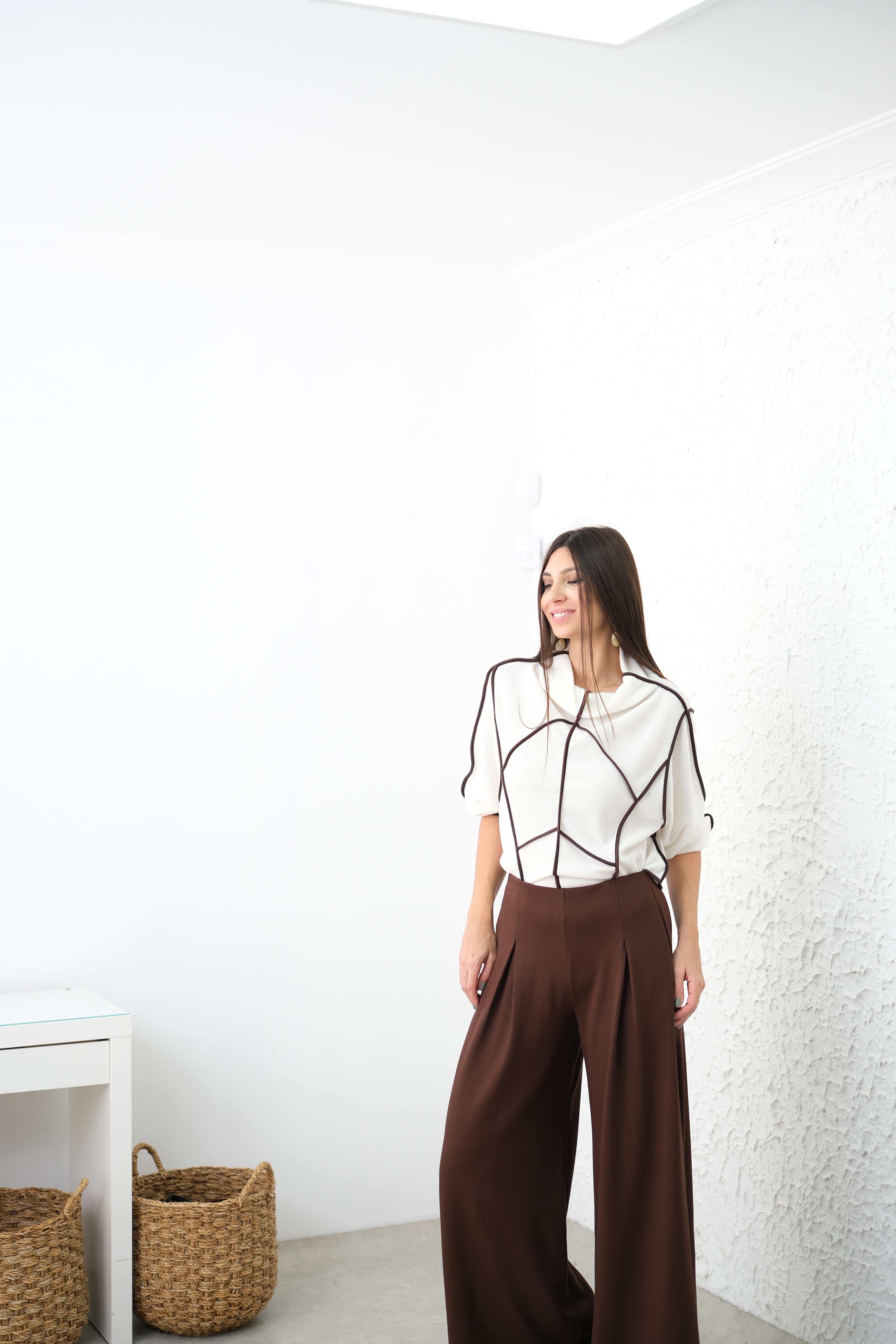 OPLY KAHVE MODAL PANTOLON