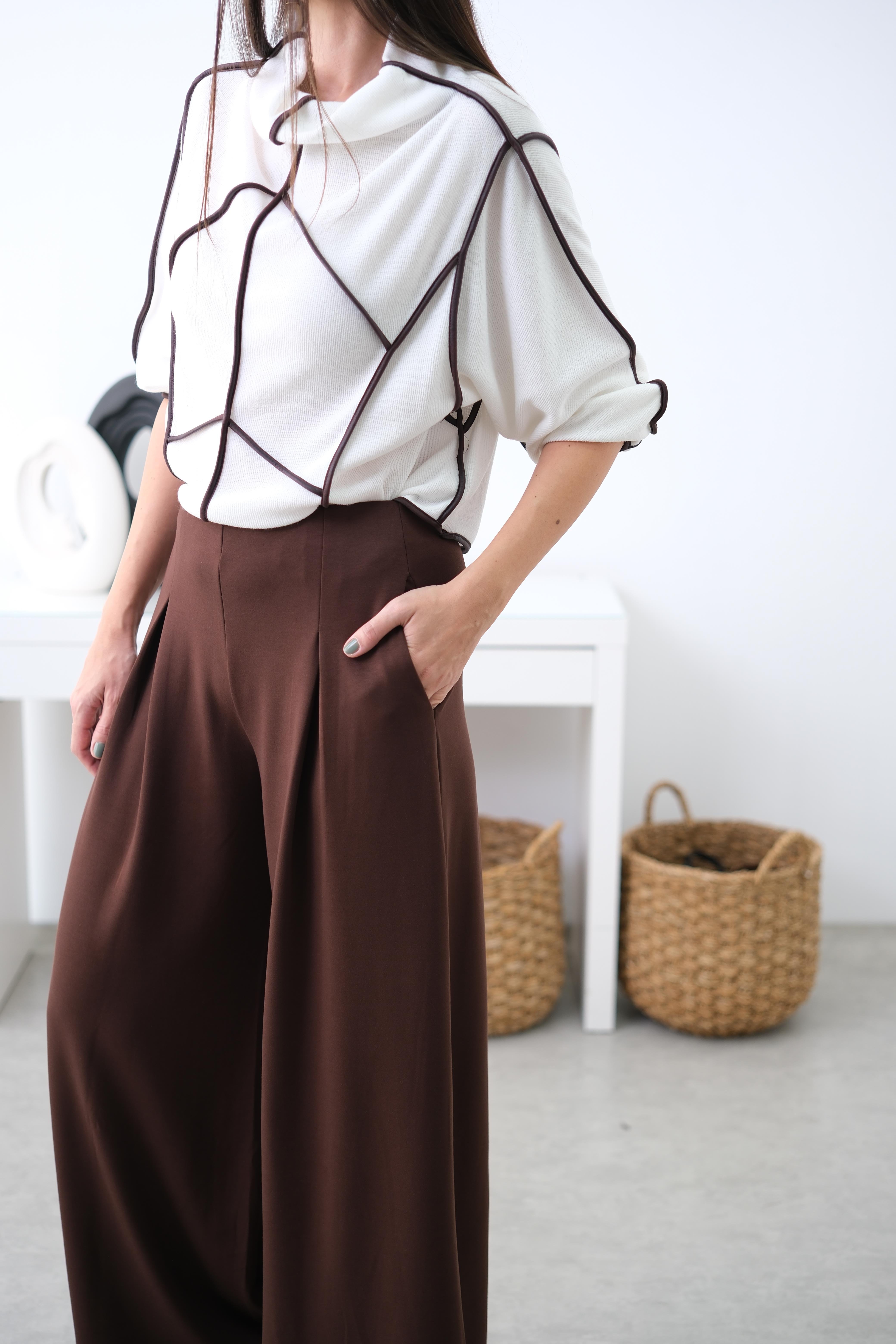 OPLY KAHVE MODAL PANTOLON