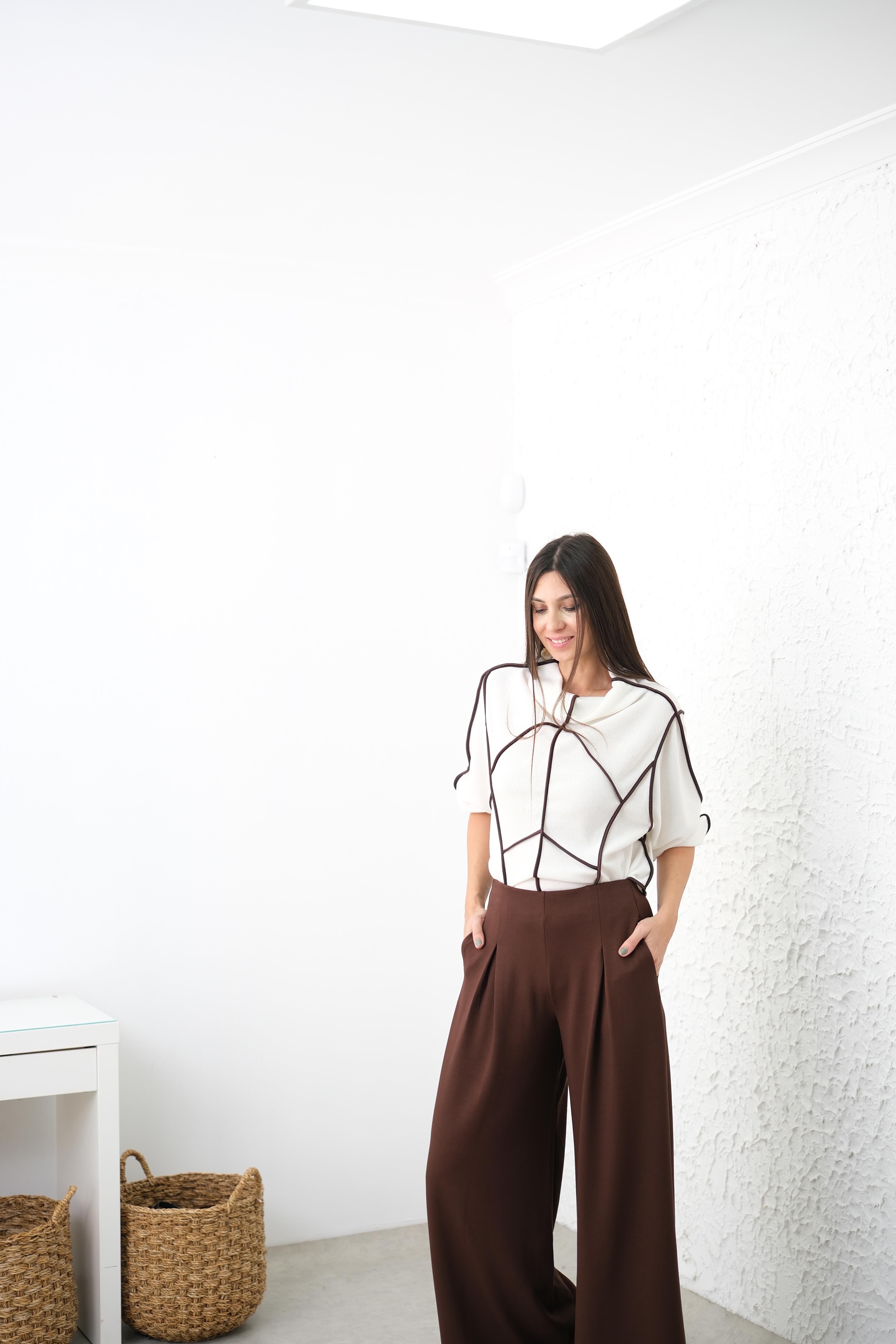OPLY KAHVE MODAL PANTOLON