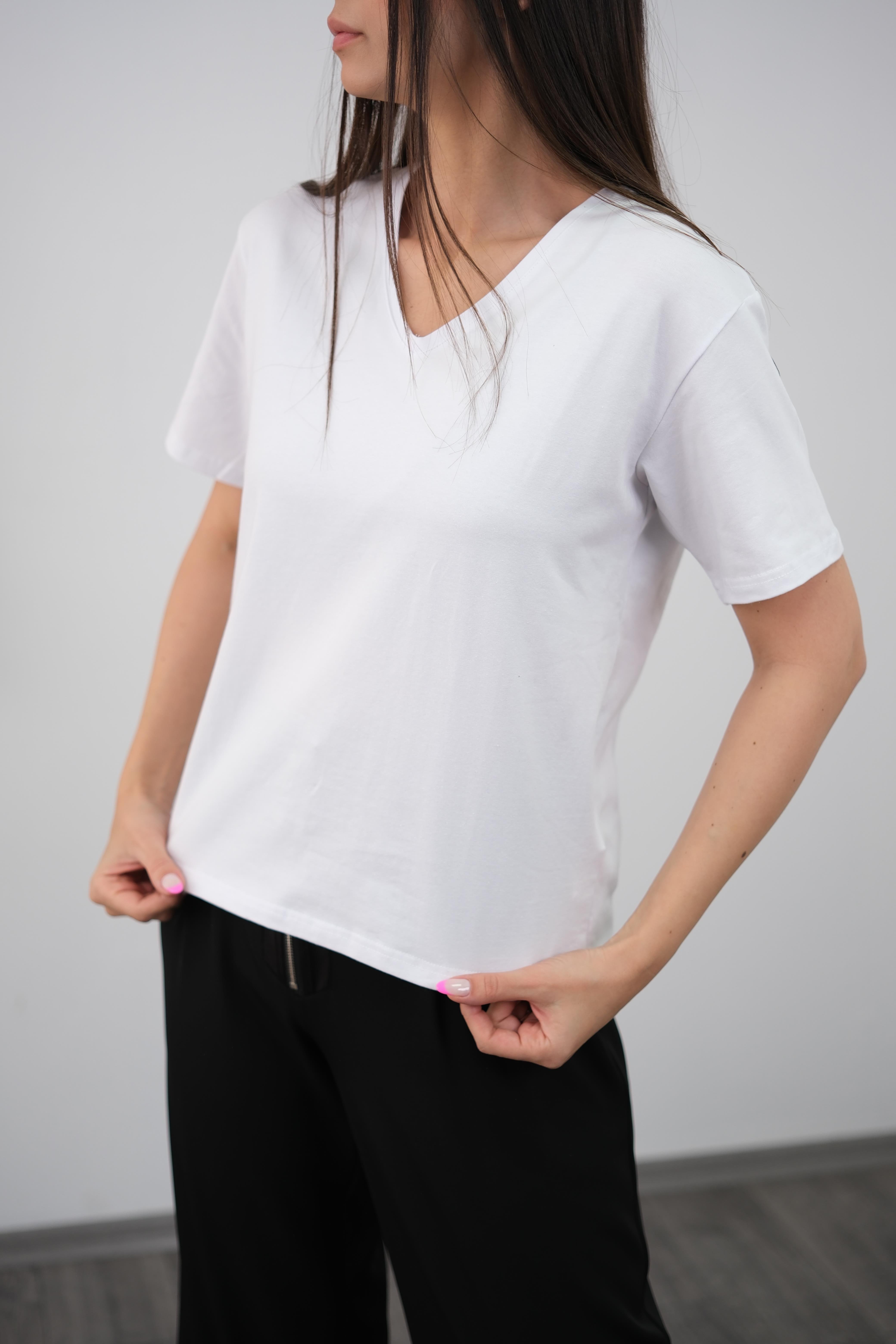 PACE V YAKA BEYAZ TŞÖRT