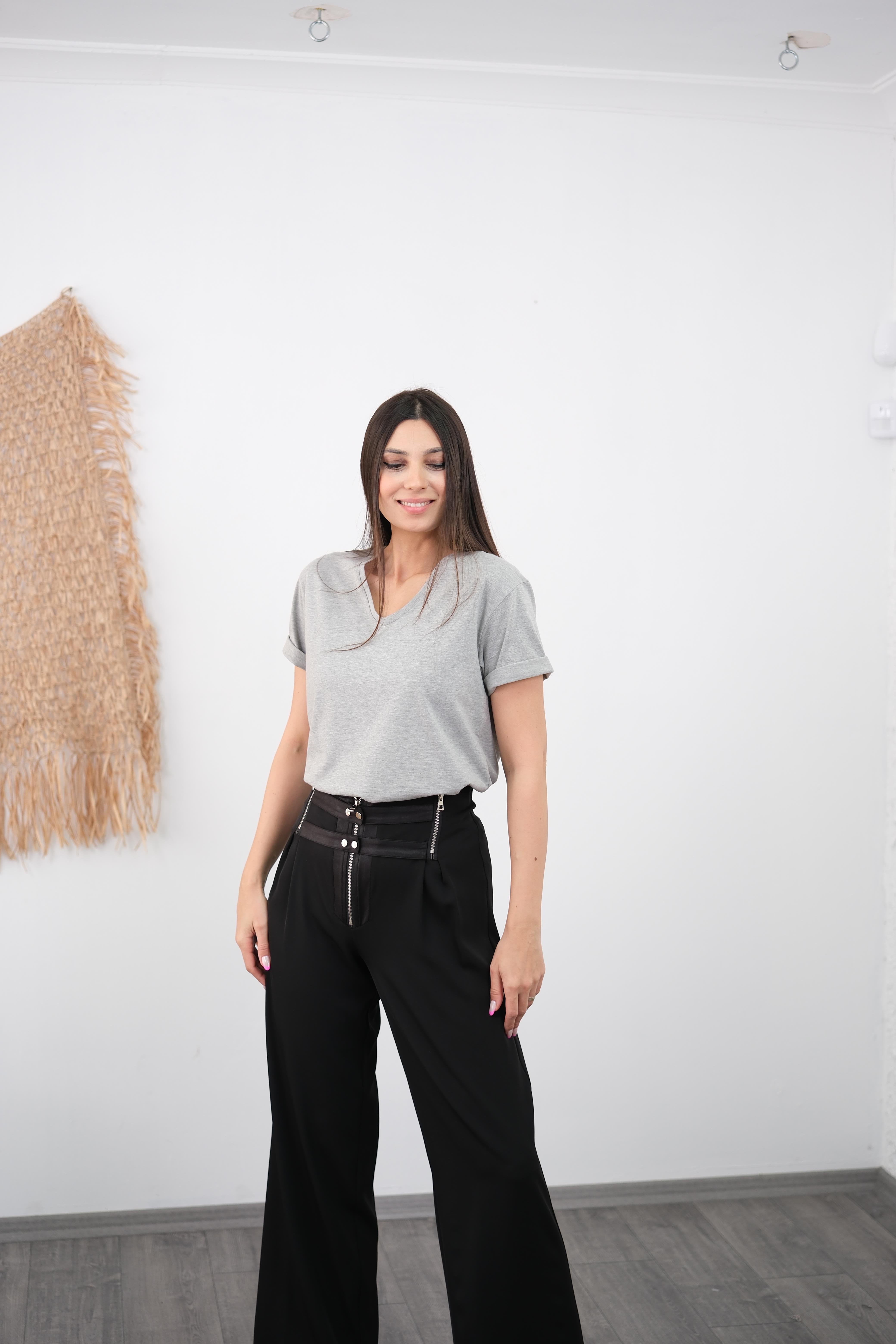 PACE V YAKA GRİ TİŞÖRT