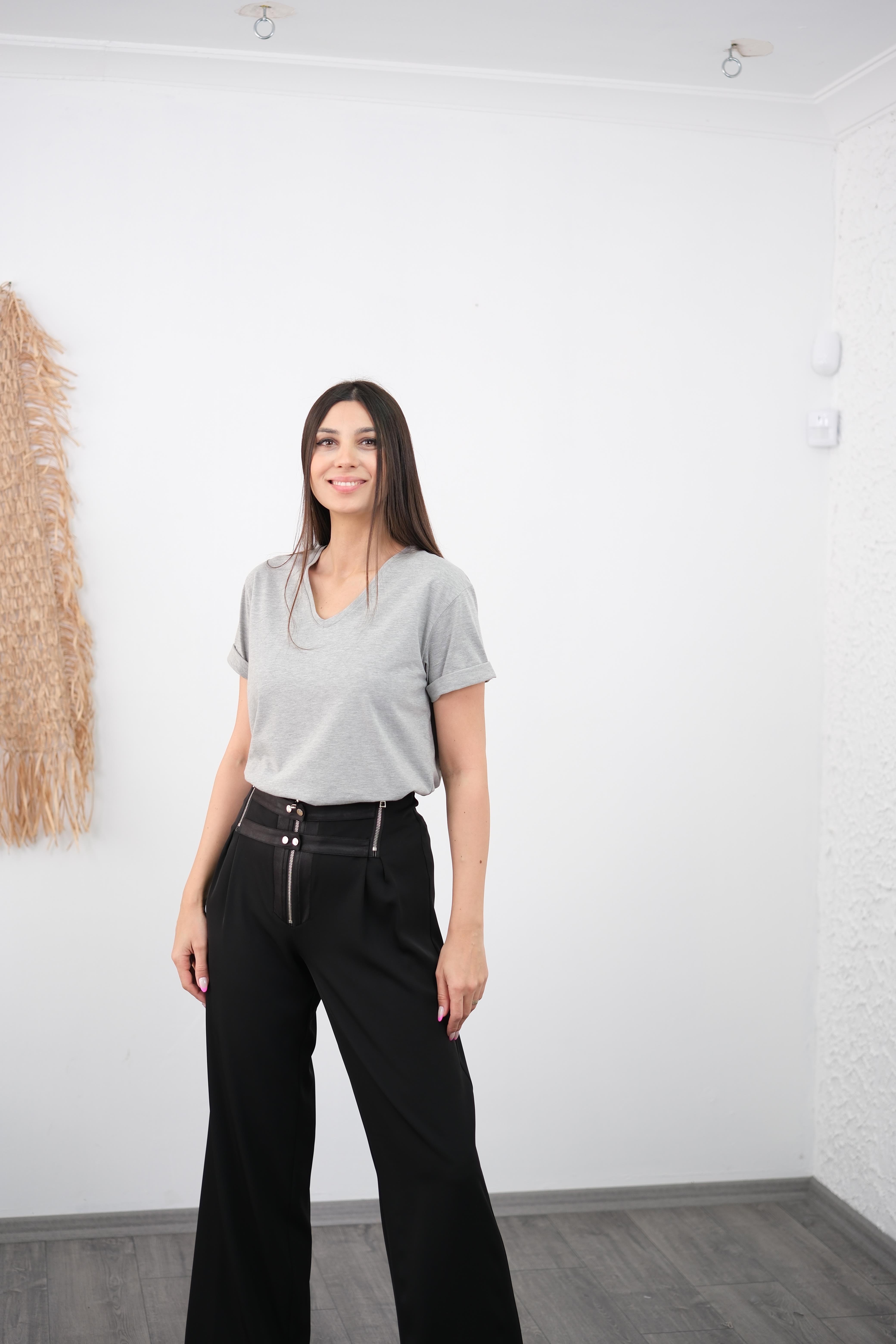 PACE V YAKA GRİ TİŞÖRT