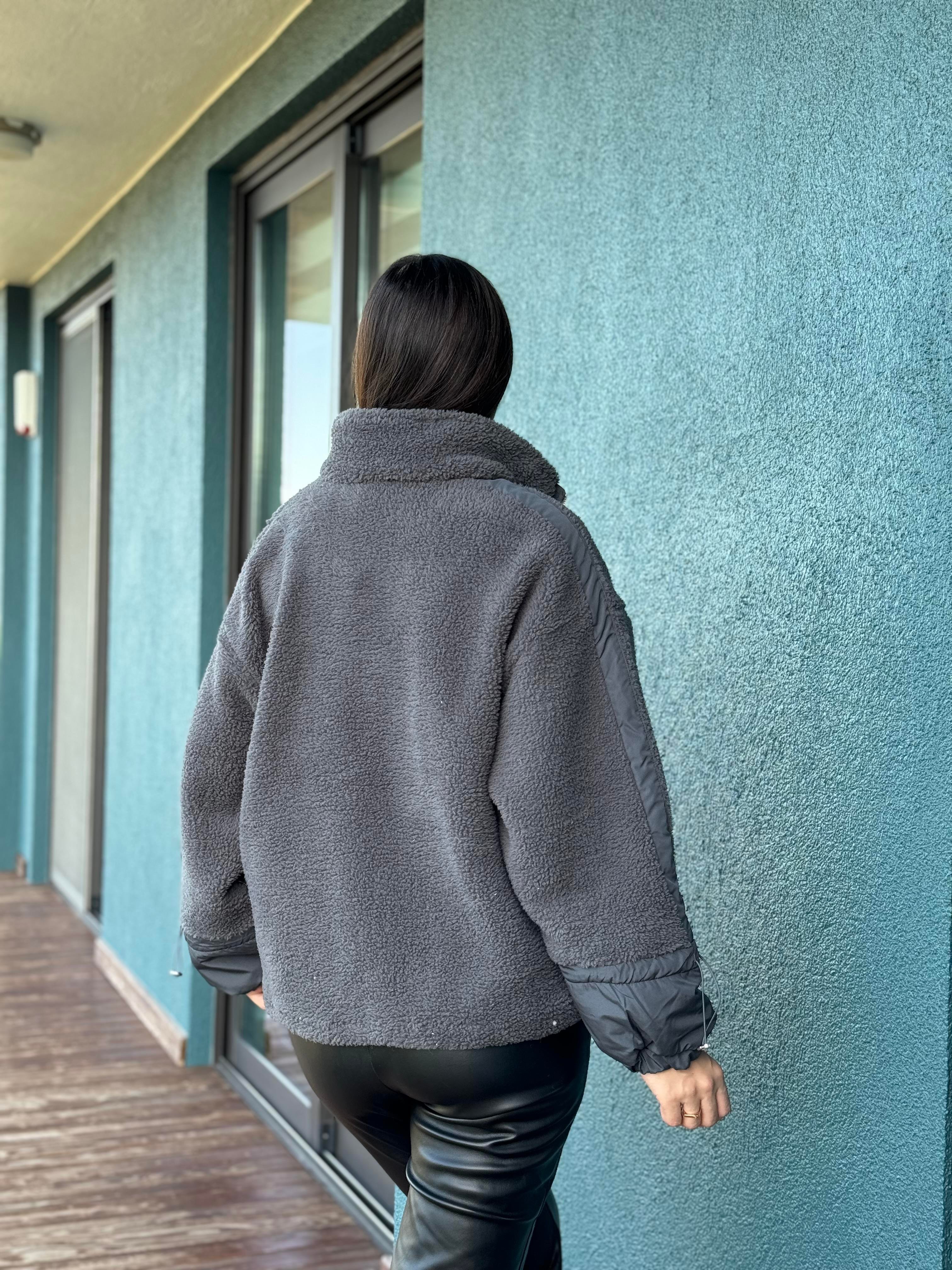 PAGOS YUMOŞ TEDDY ANTRASİT SWEAT