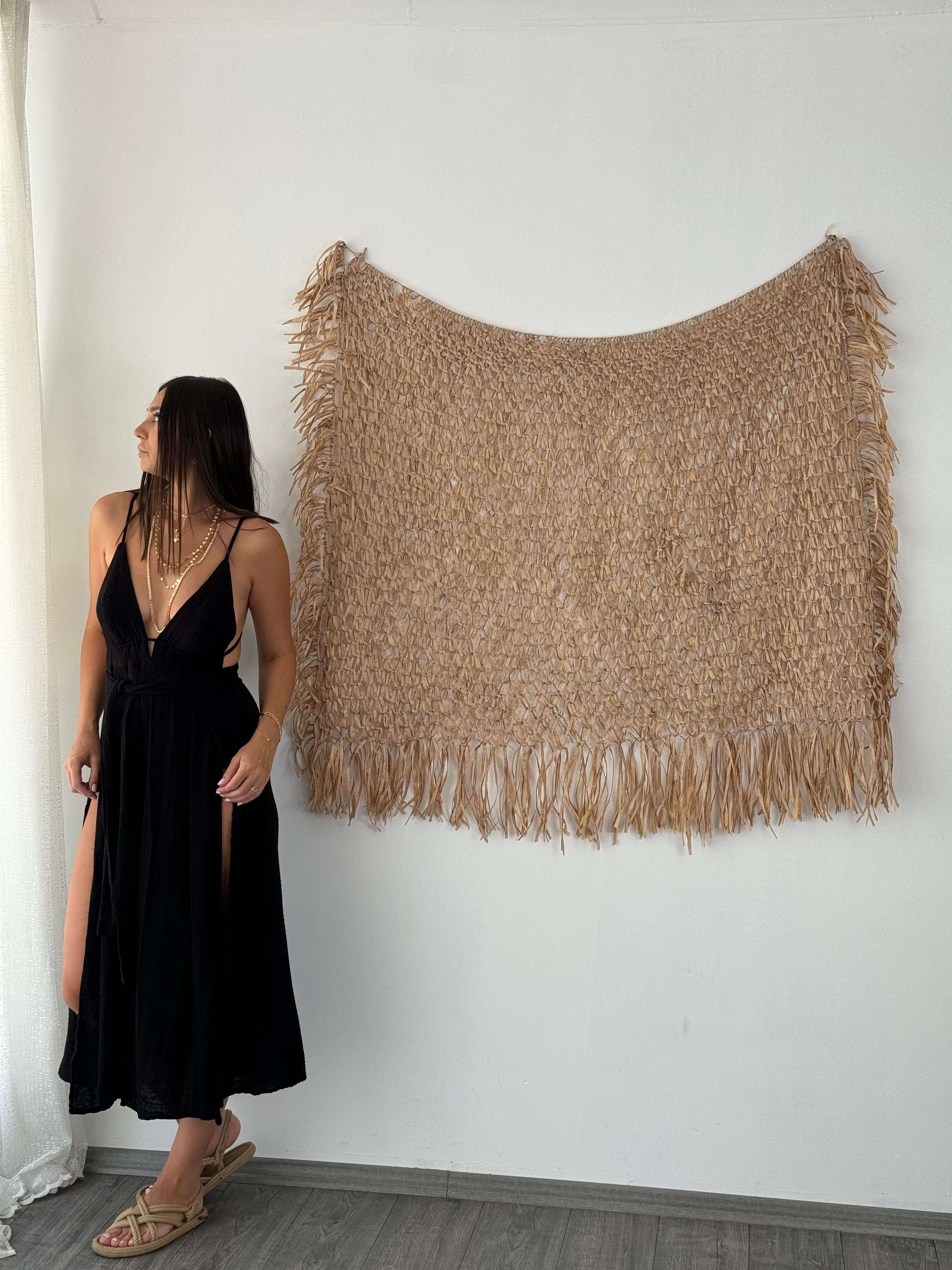 PANAMA SİYAH KAFTAN ELBİSE