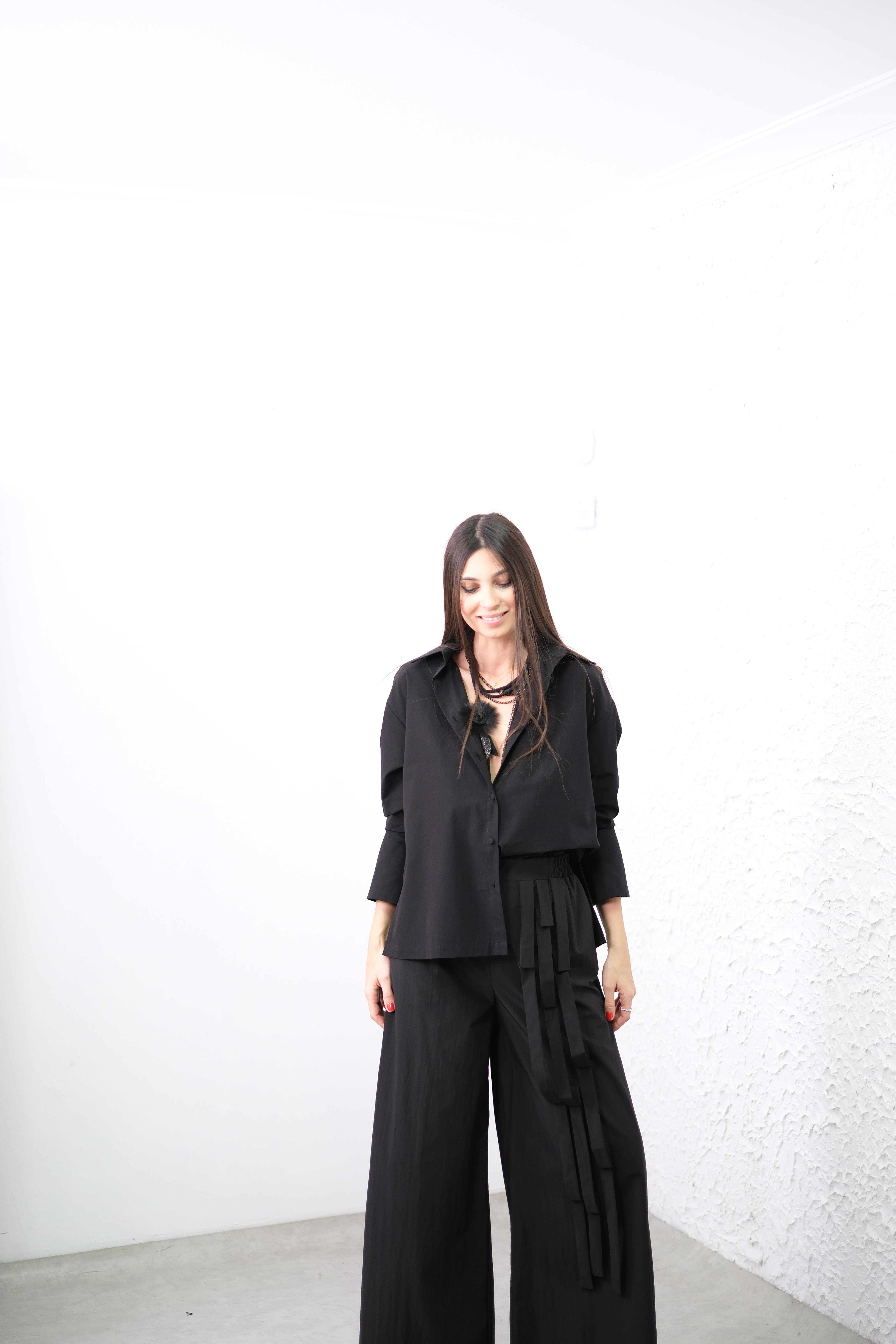 PARİZ SİYAH POPLİN GÖMLEK