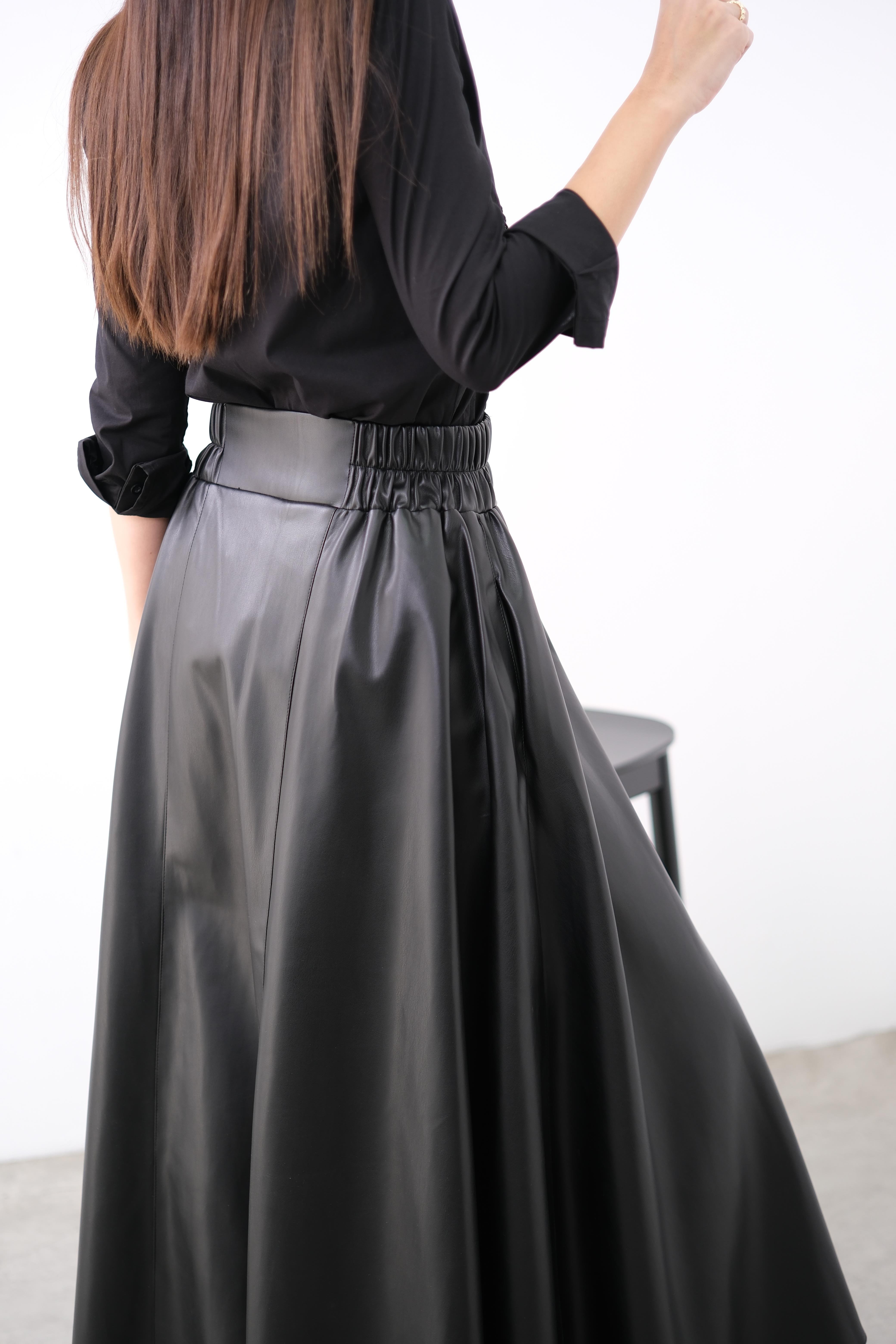 PARLY TASARIM DERİ ETEK