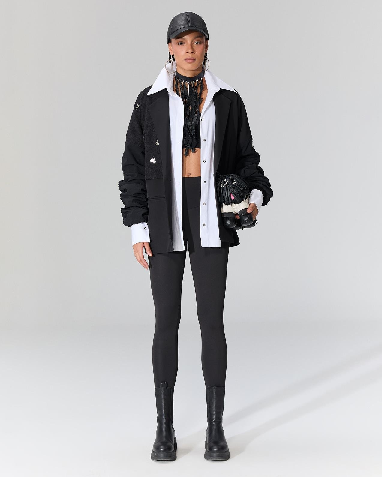 PİRA SİYAH TOPARLAYICI SOFT TAYT