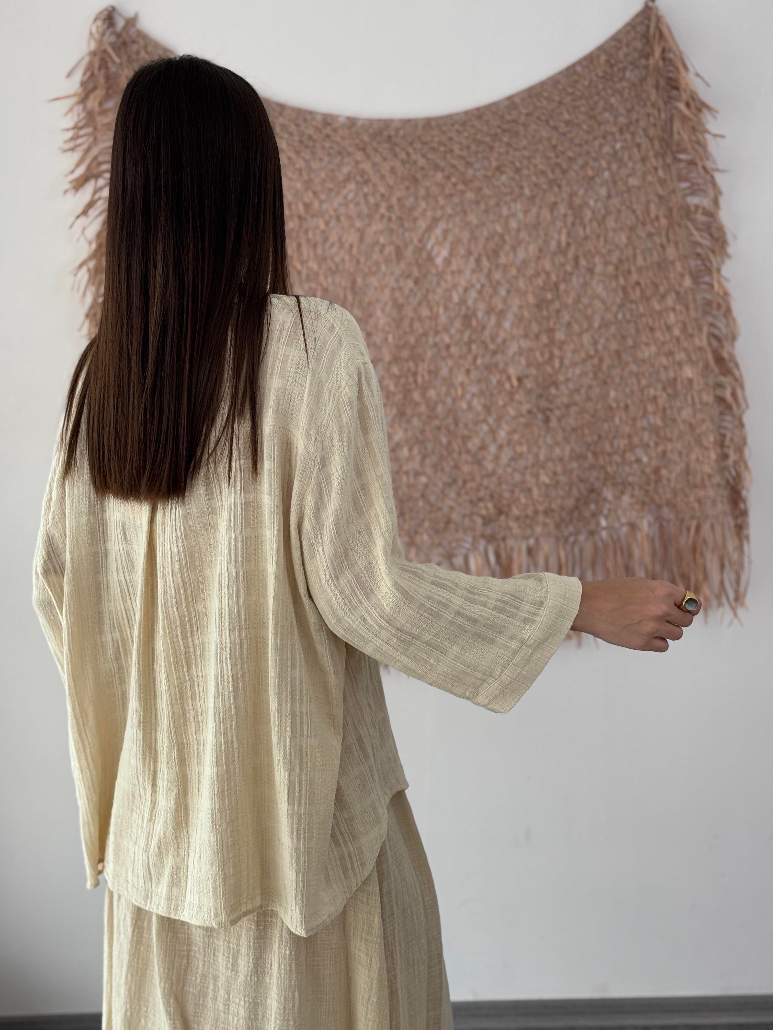 PİRE NATURAL BEJ GÖMLEK