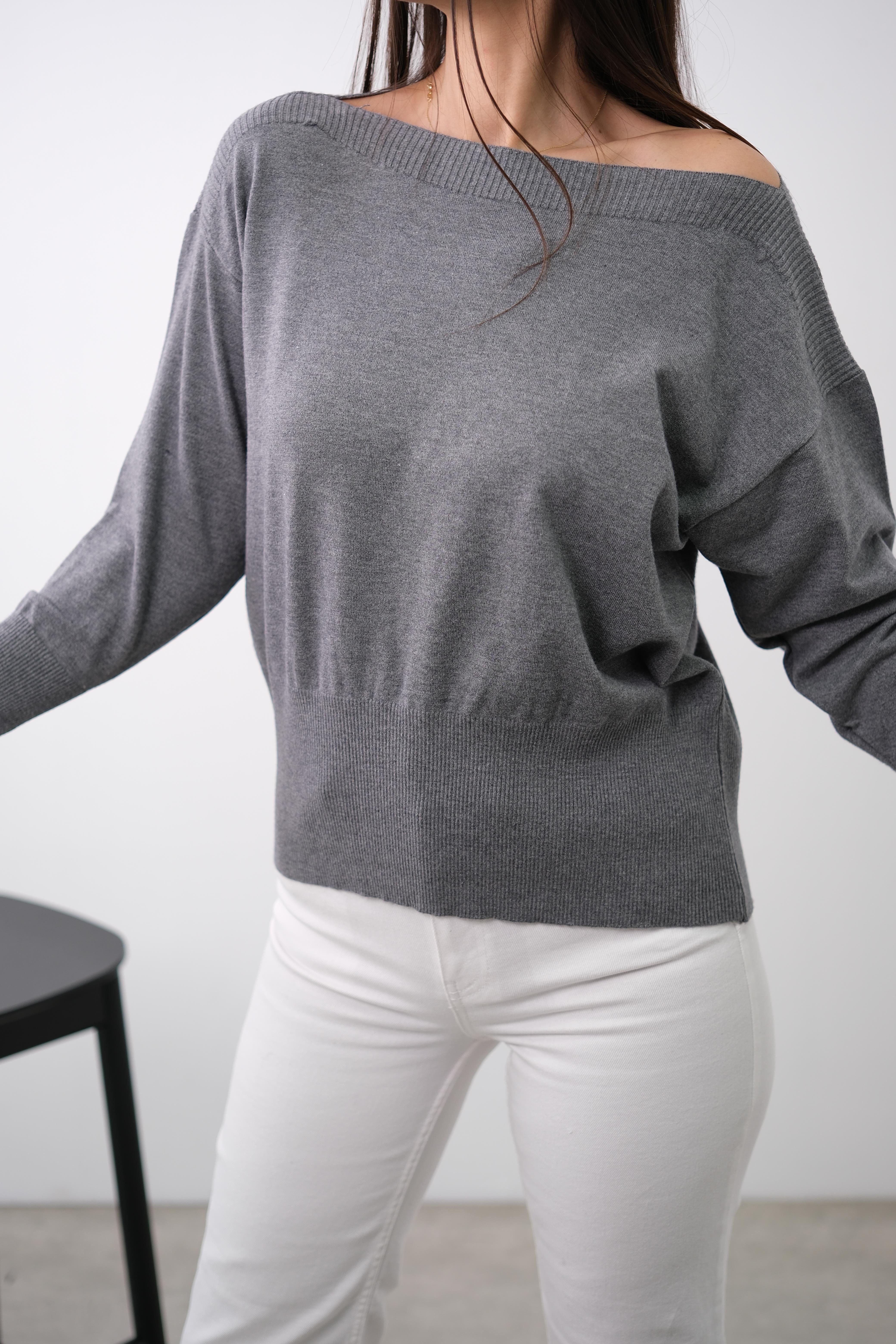 PİTTY GRİ TRİKO BLUZ