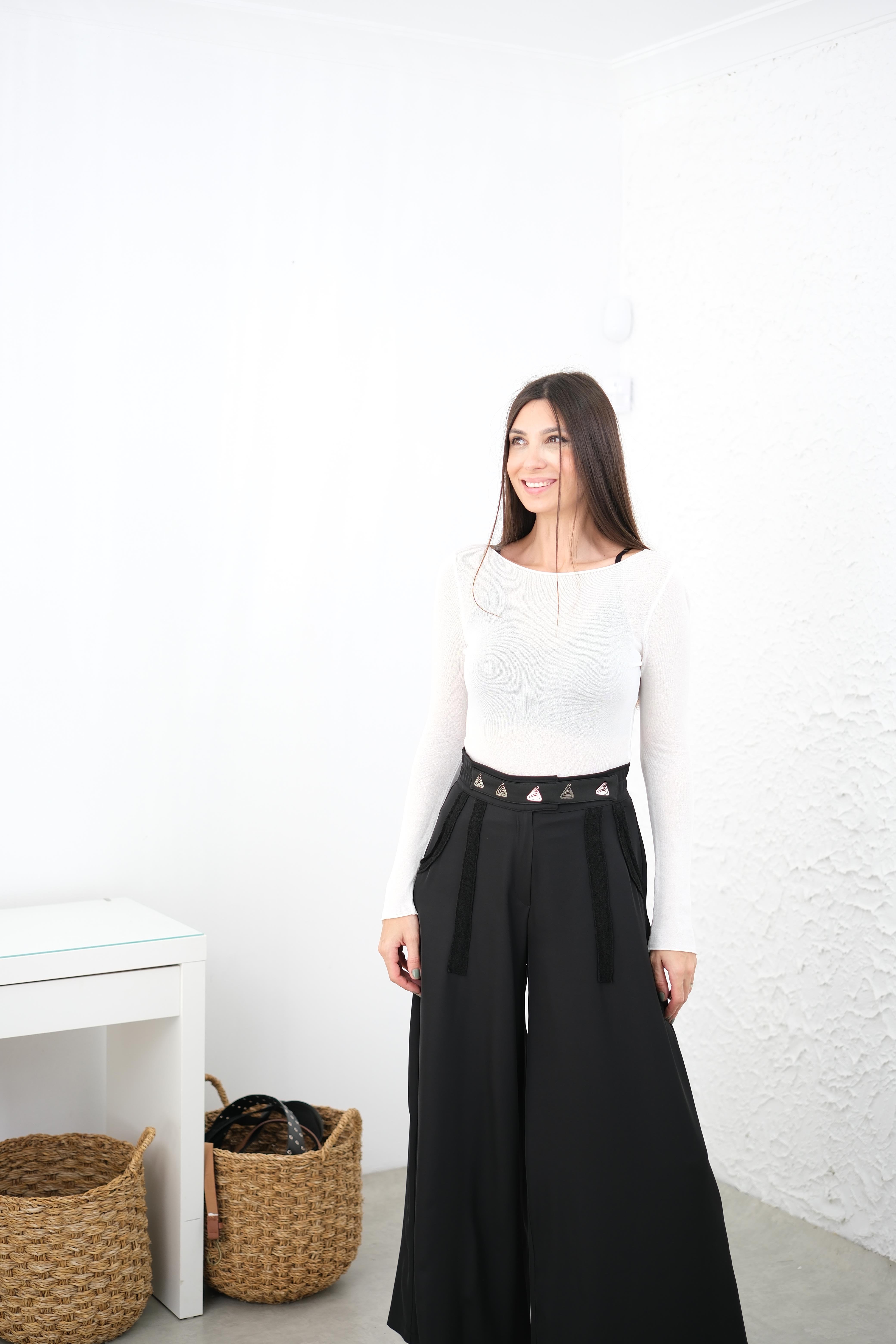 PONİ İNCE MERSERİZE BEYAZ BLUZ