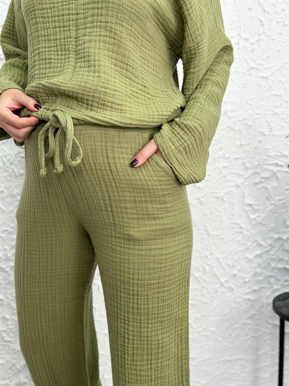 PORT BLANCA SAGE GREEN PANTOLON