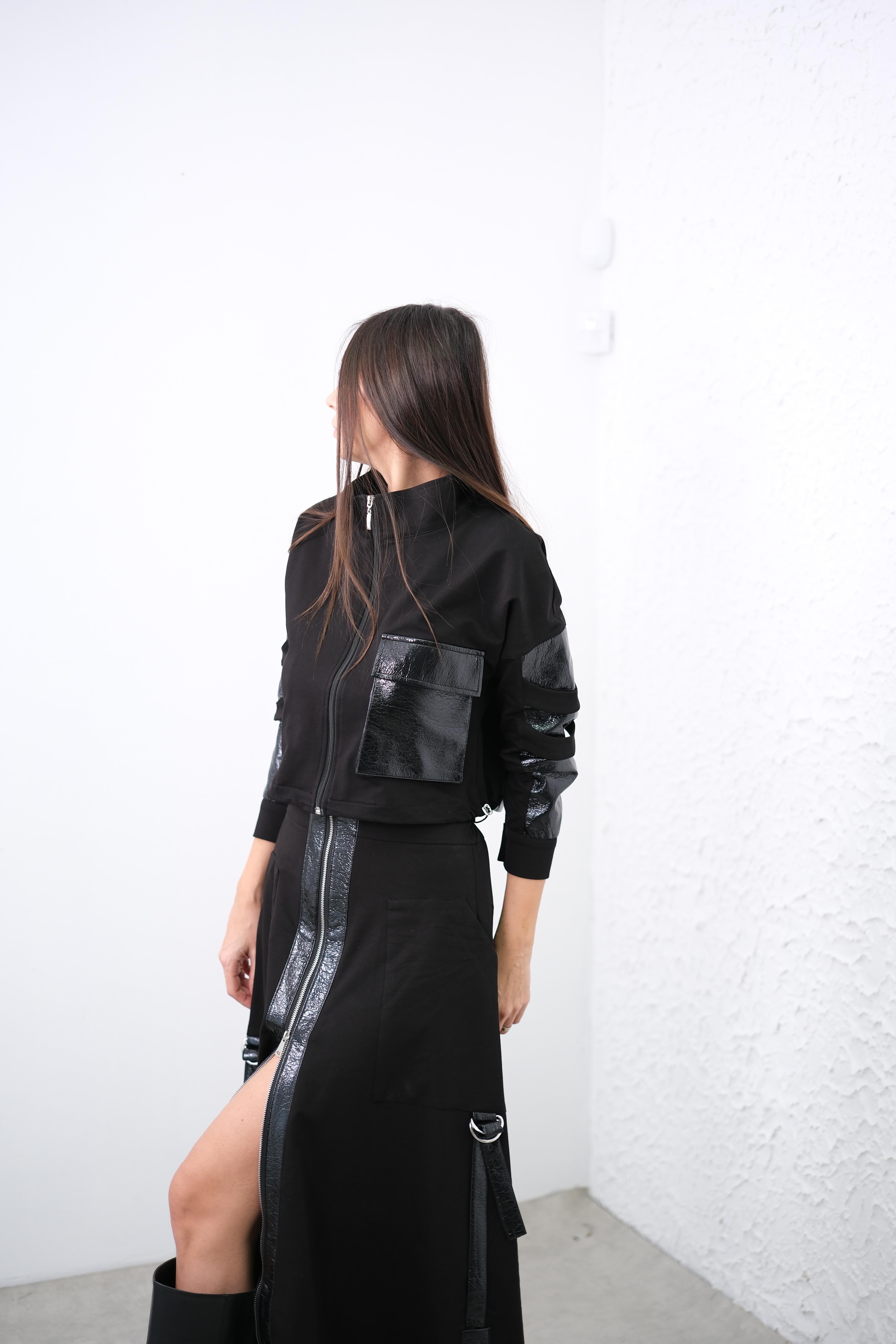 POTE TASARIM SİYAH CEKET