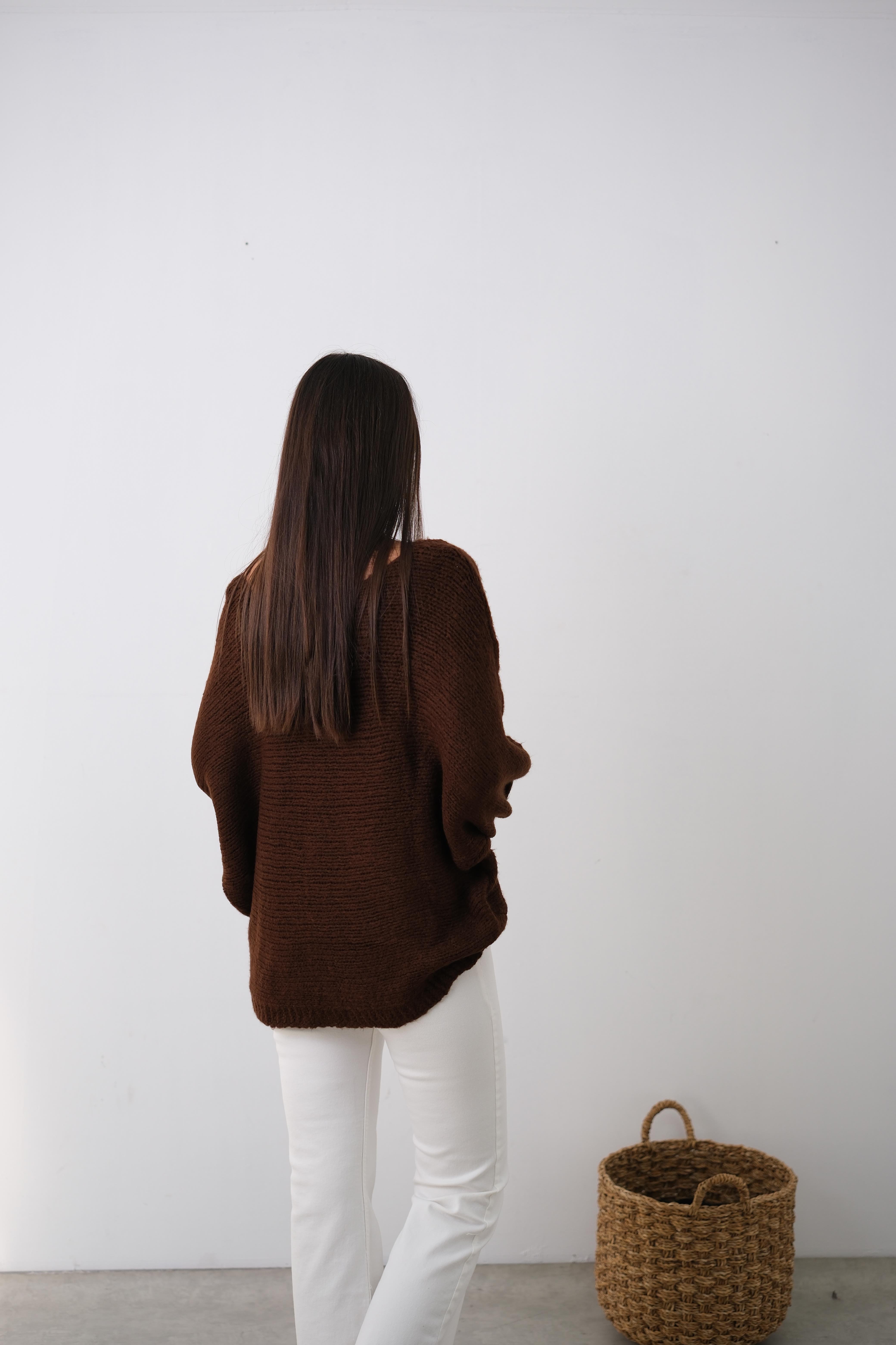 PUFFY V YAKA KAHVE KAZAK