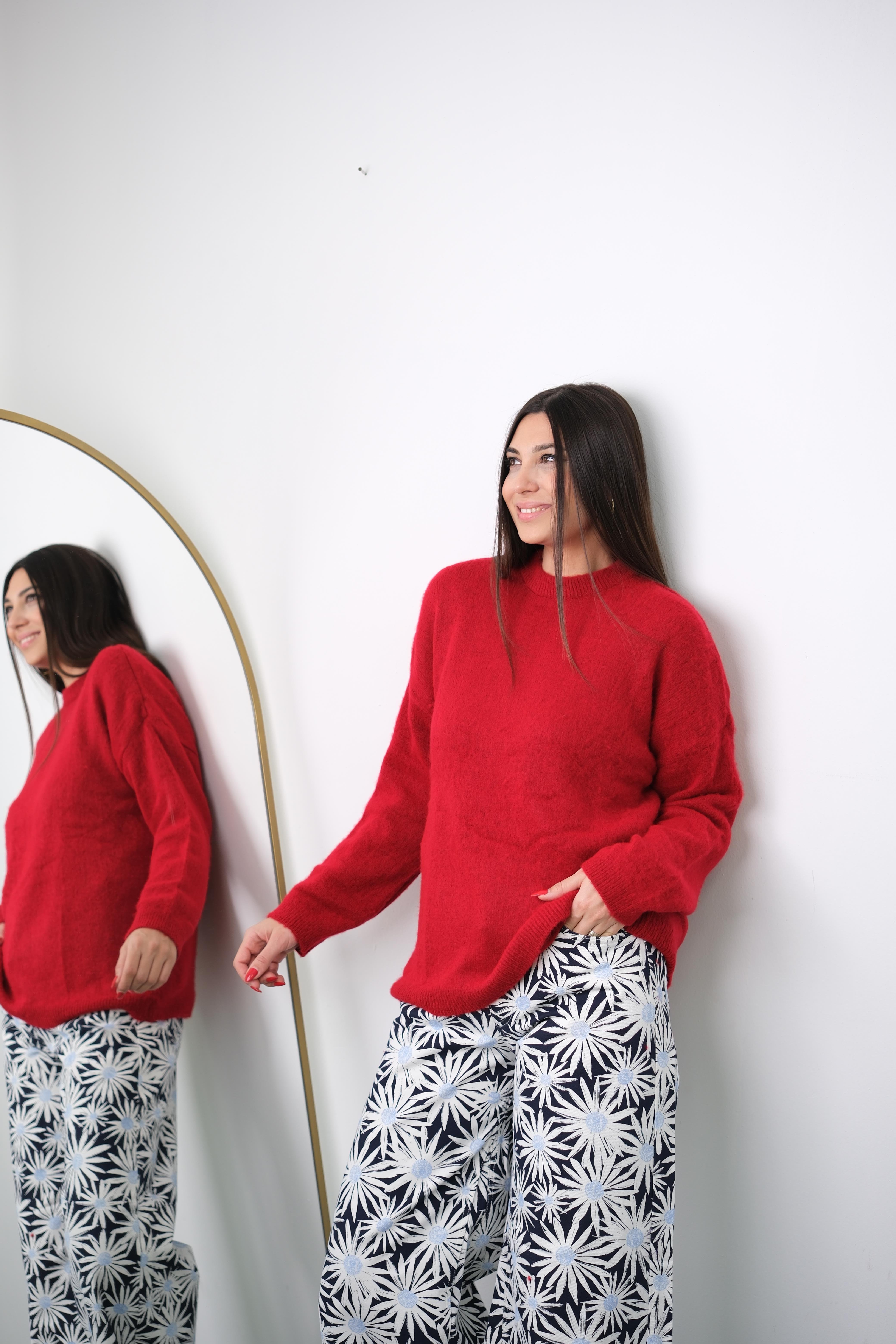 RONA KIRMIZI YUMOŞ KAZAK