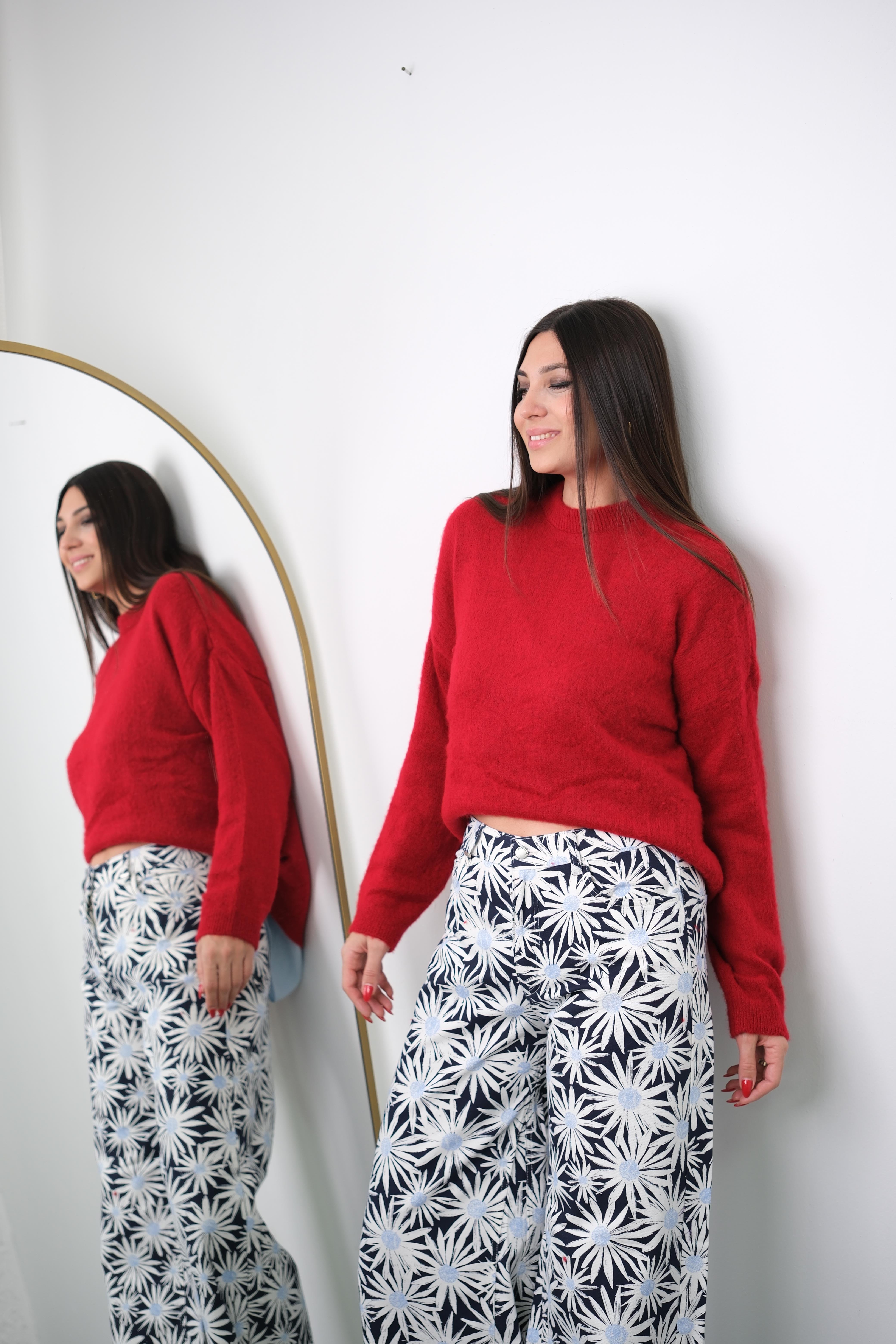 RONA KIRMIZI YUMOŞ KAZAK