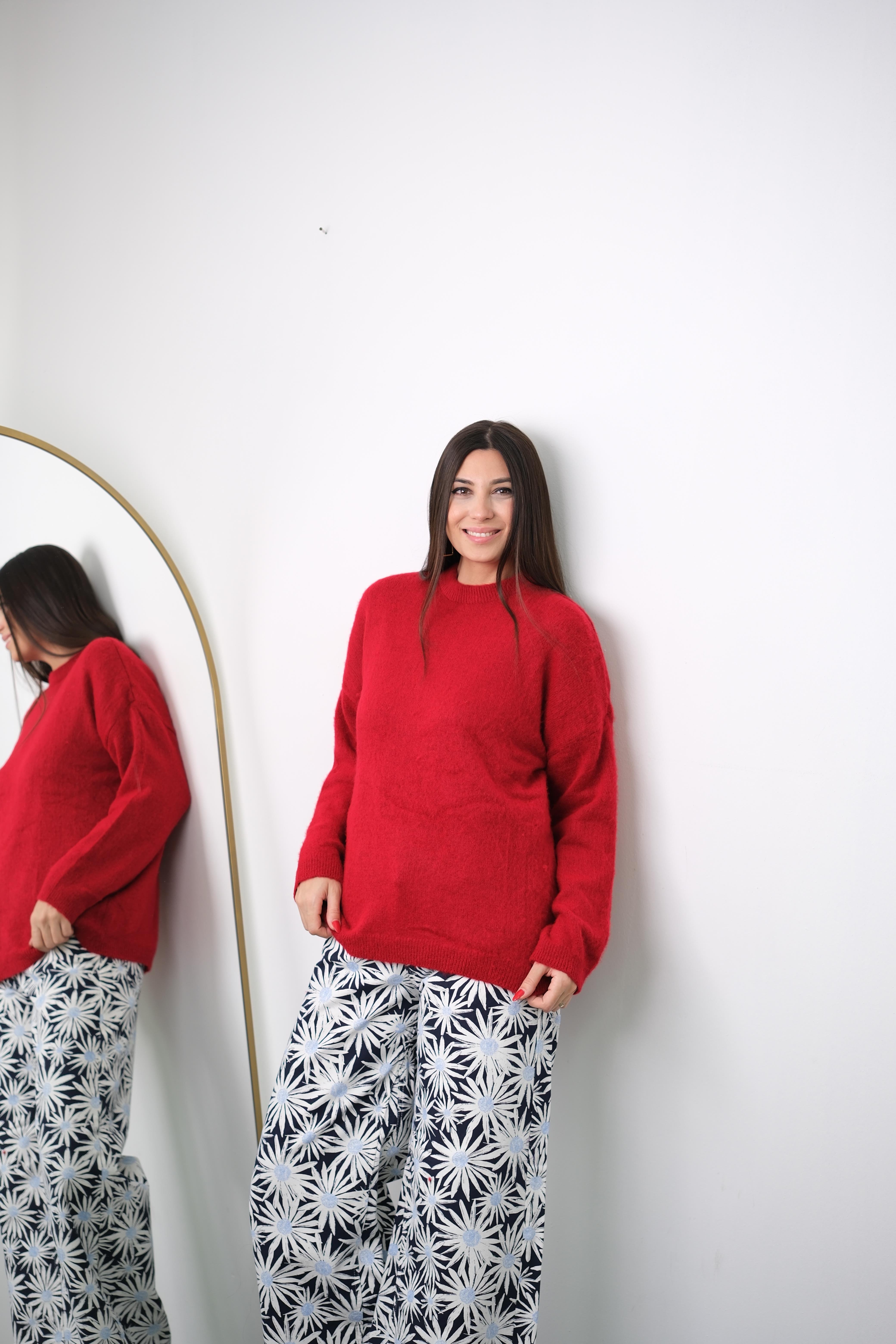 RONA KIRMIZI YUMOŞ KAZAK