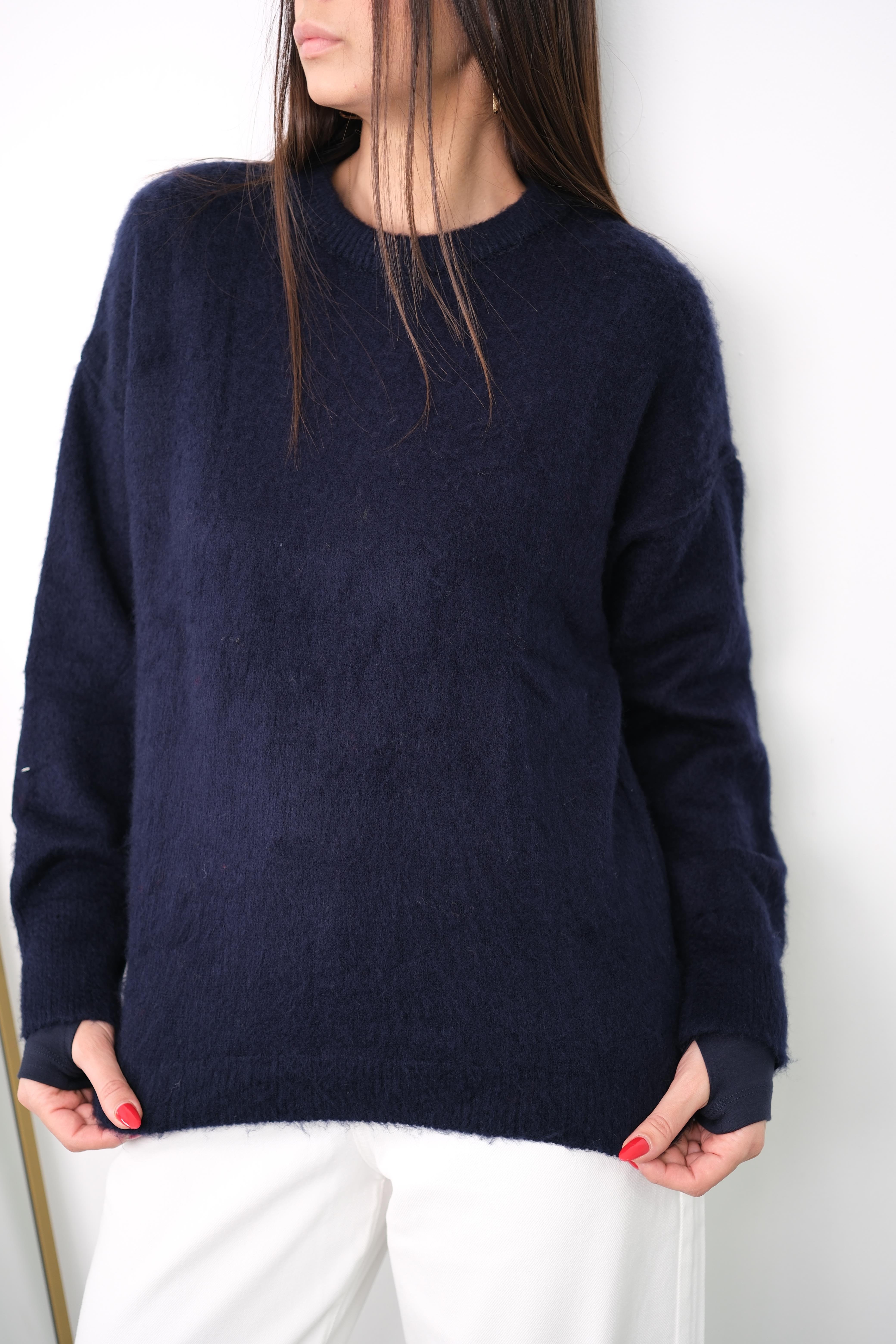 RONA LACİVERT YUMOŞ KAZAK