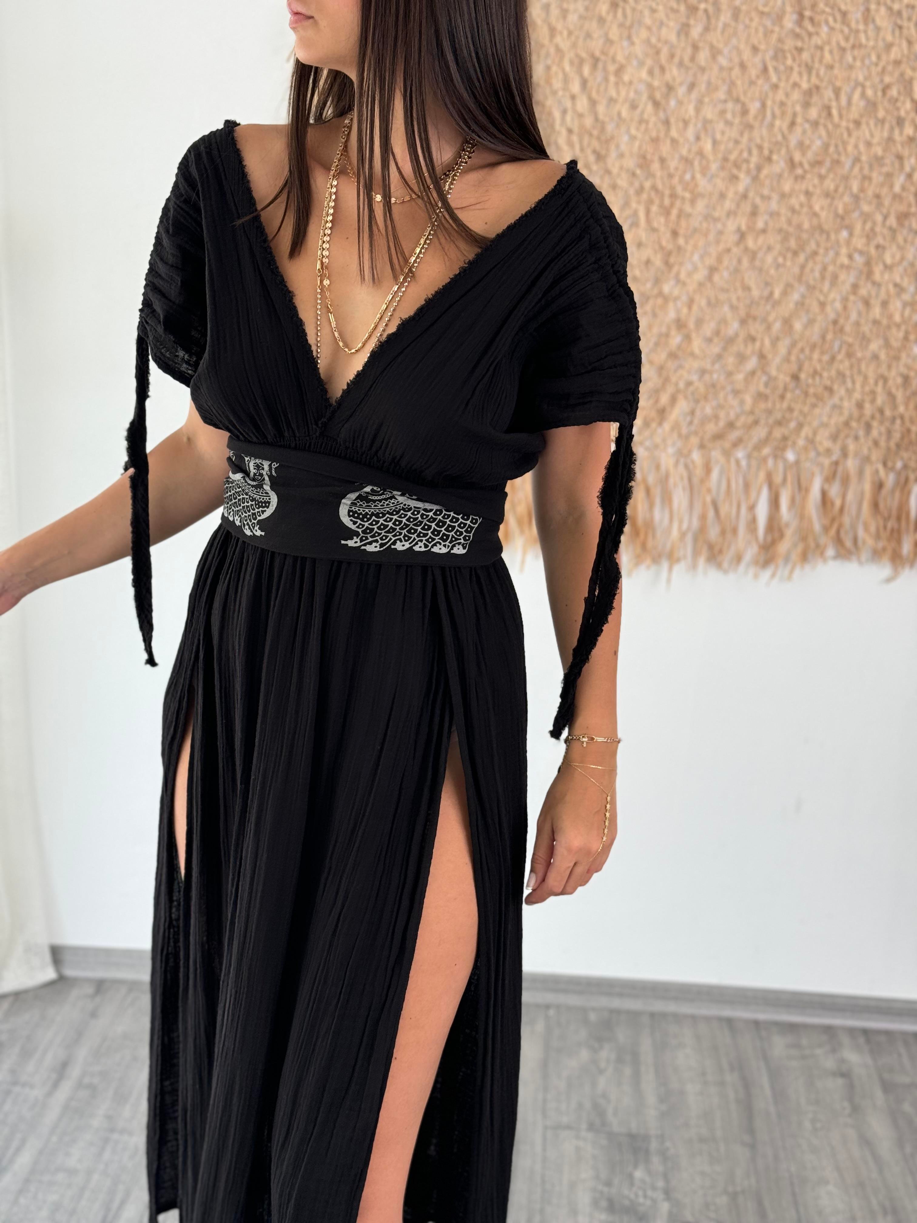 ŞAHMERAN SİYAH ELBİSE