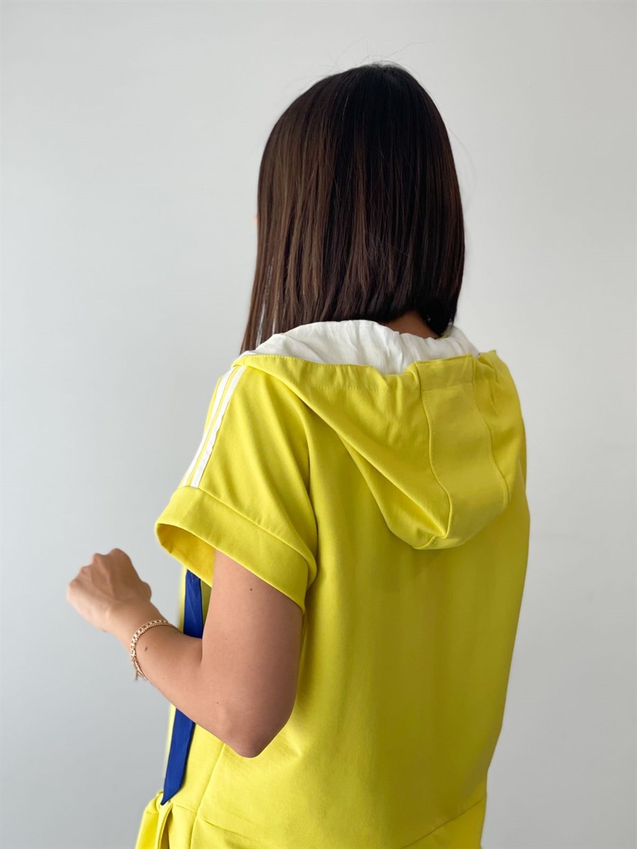 SİMBA SARI SWEATSHIRT ELBİSE