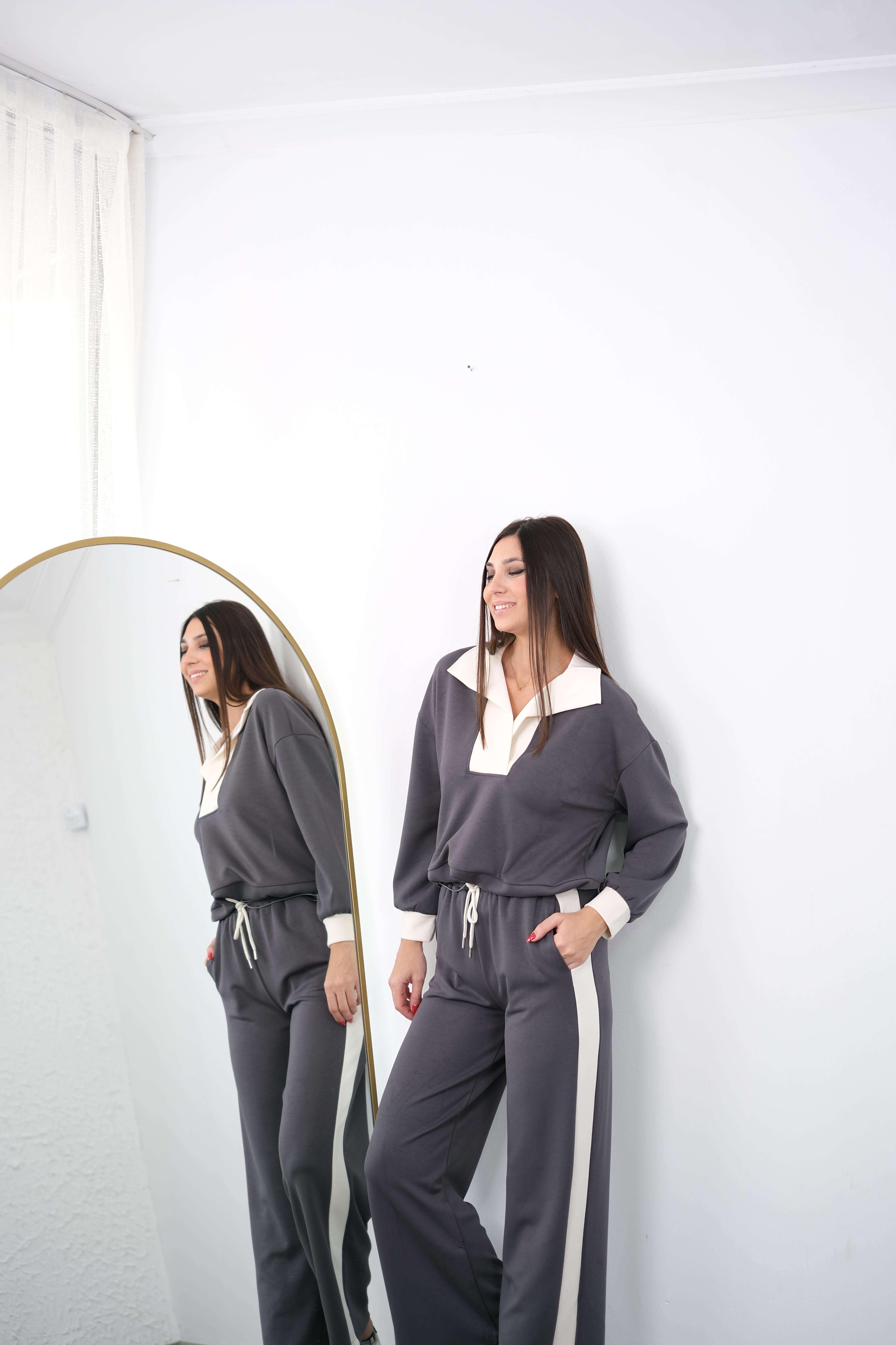 SOHO ANTRASİT YAKALI MODAL TAKIM