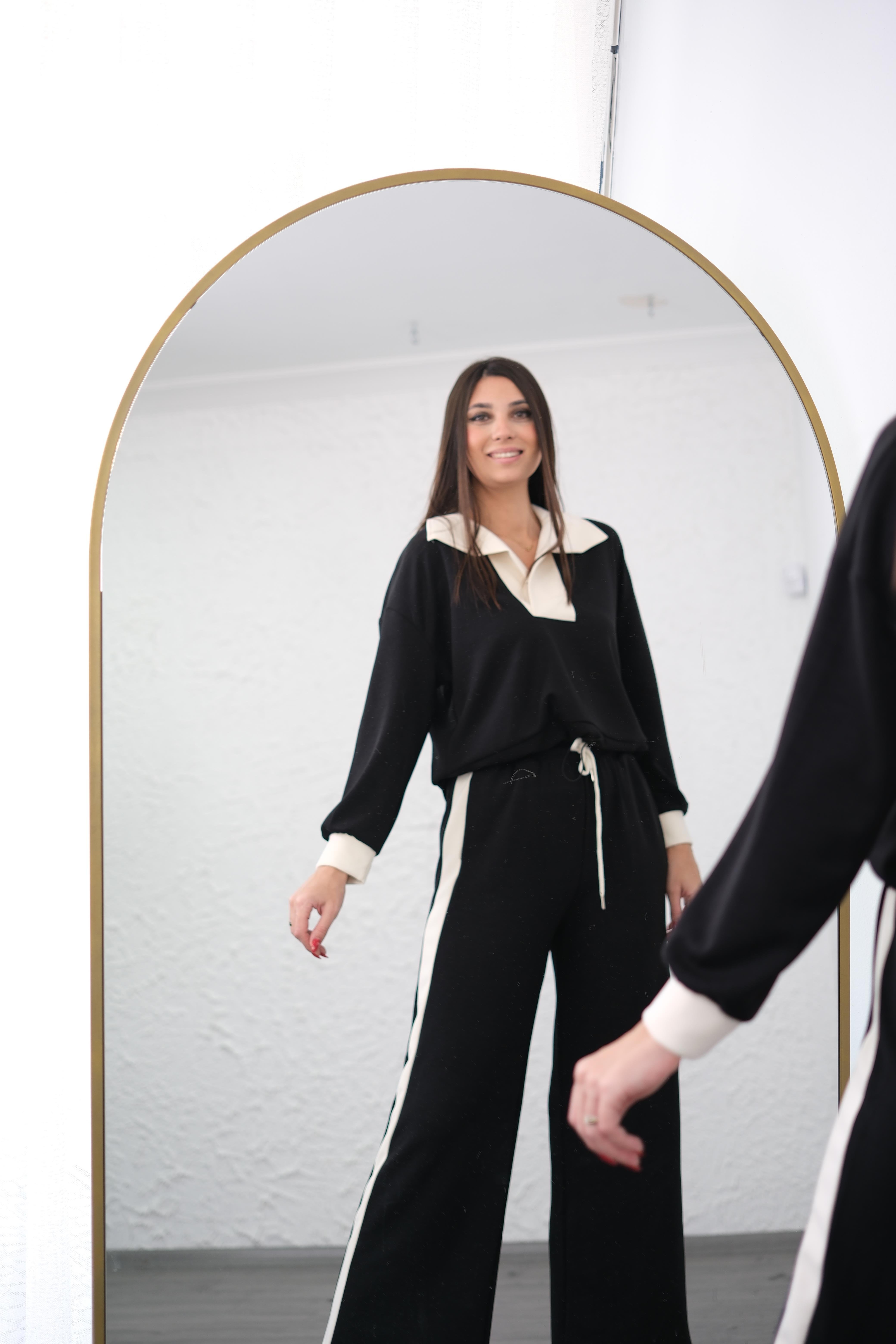 SOHO SİYAH YAKALI MODAL TAKIM