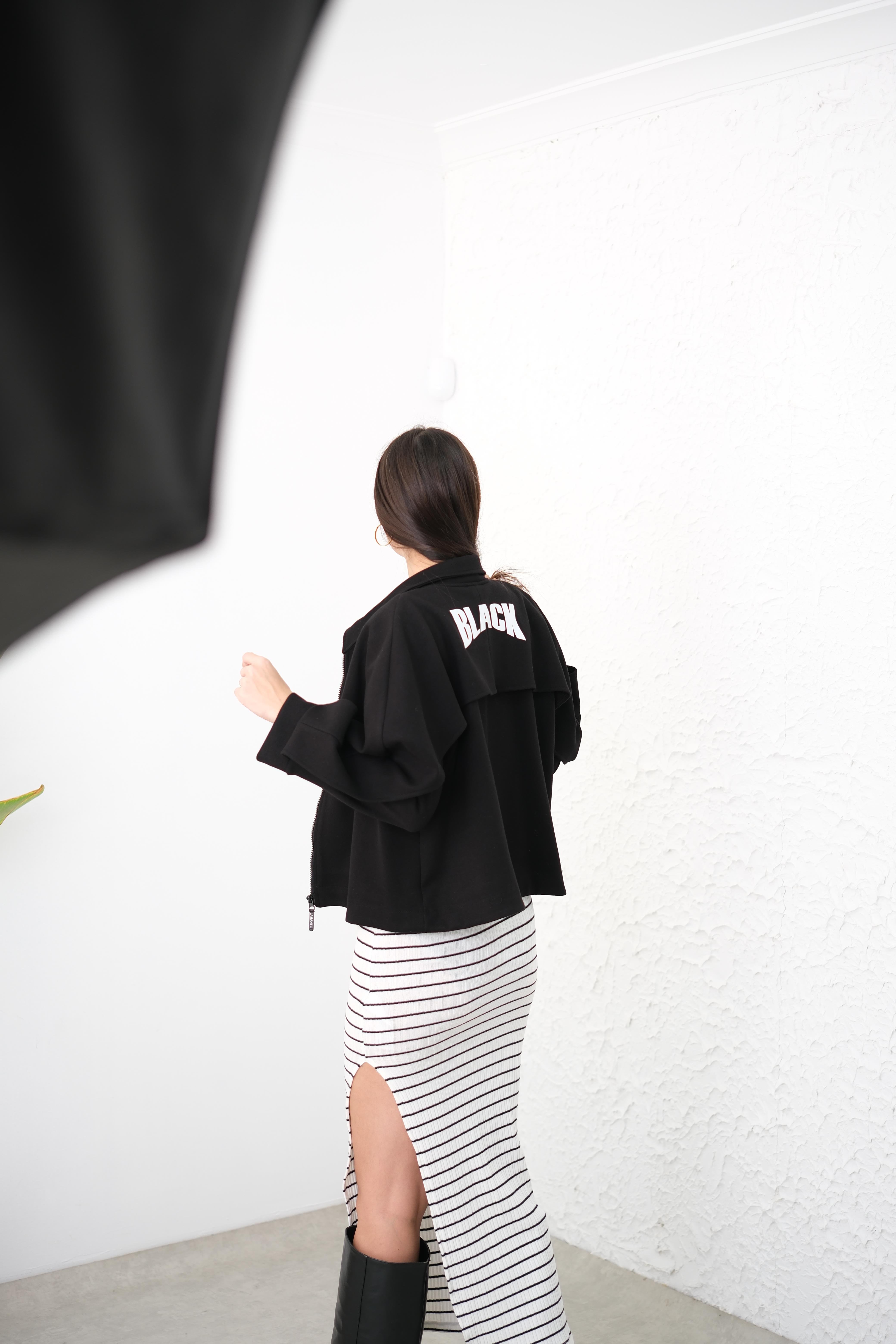 SORTY SİYAH TASARIM CEKET