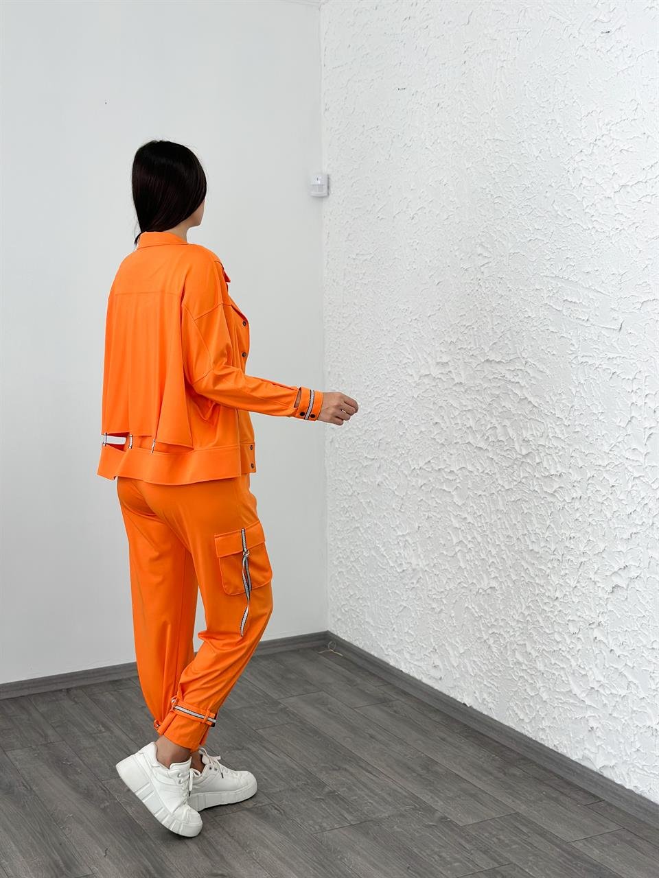 SOTTE TURUNCU TASARIM PANTOLON