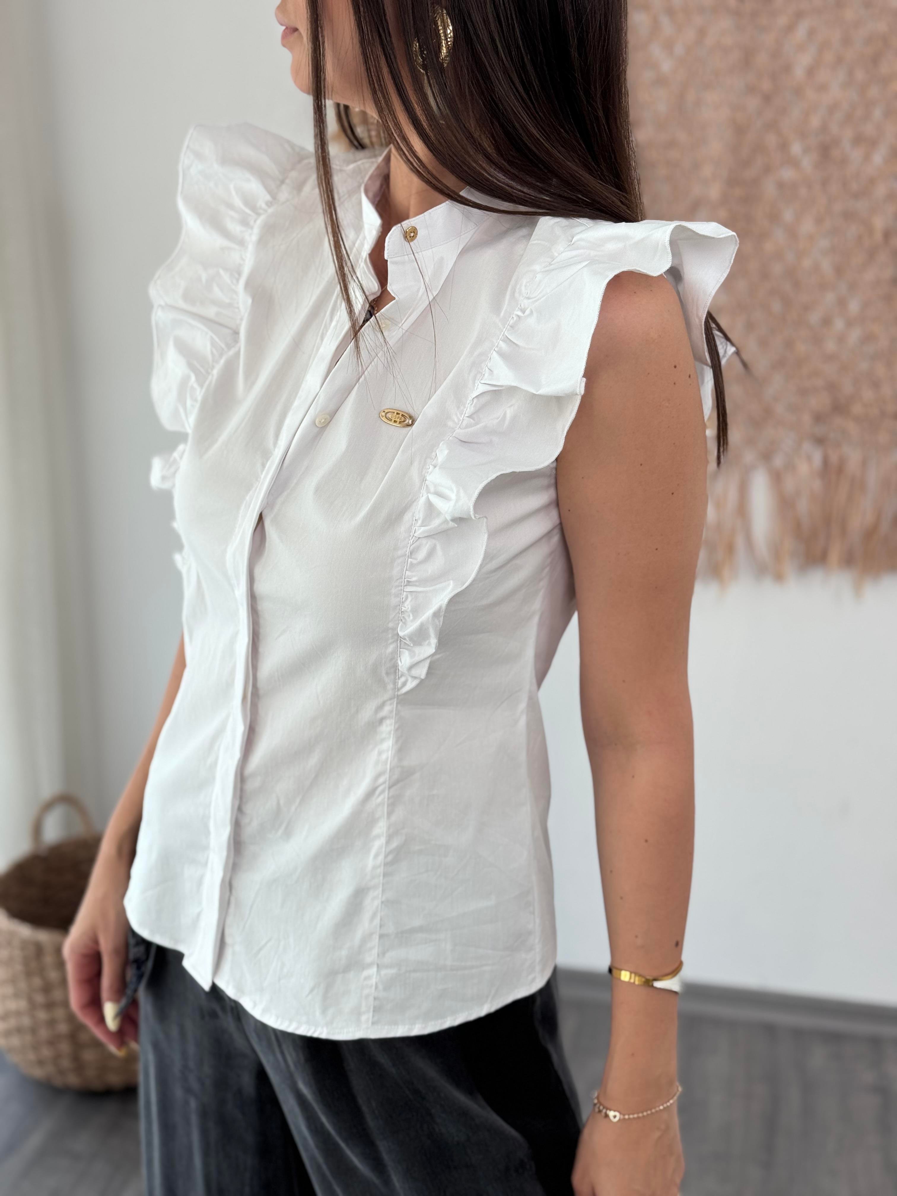 TED BEYAZ TASARIM GÖMLEK