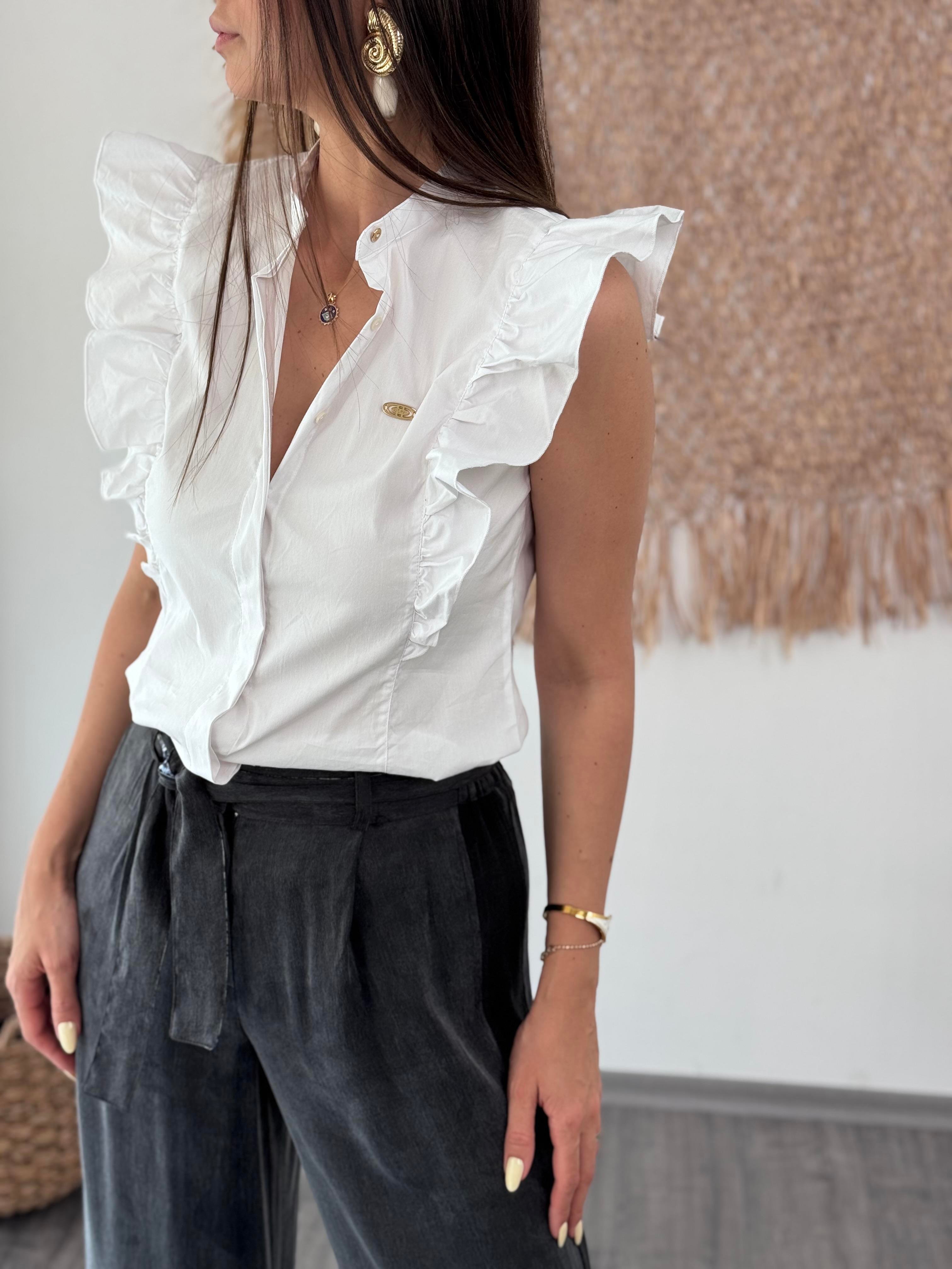 TED BEYAZ TASARIM GÖMLEK